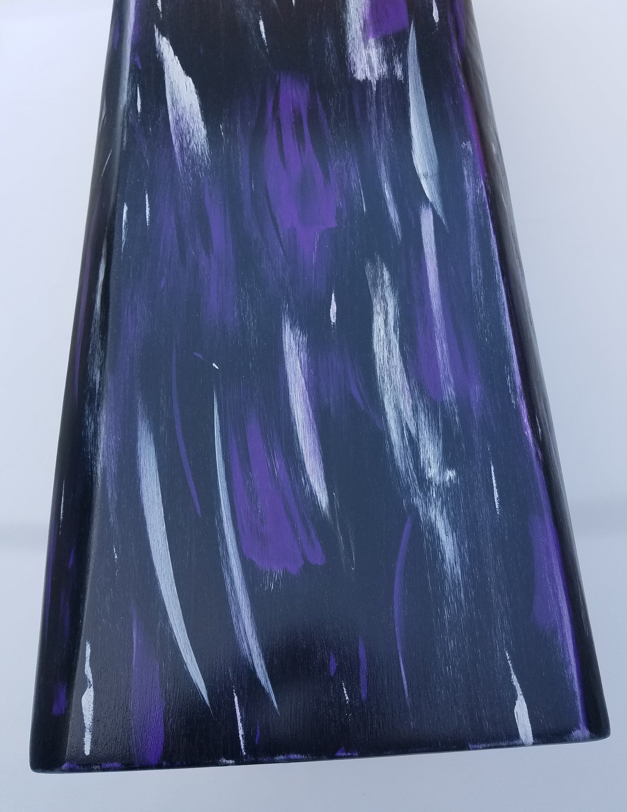 Purple Coffee Table- Live Edge Coffee Table- Graffiti- Bench- Modern Coffee Table- Contemporary- Steel- Purple Rain- Prince- Mahogany- Cool