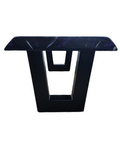 Purple Coffee Table- Live Edge Coffee Table- Graffiti- Bench- Modern Coffee Table- Contemporary- Steel- Purple Rain- Prince- Mahogany- Cool