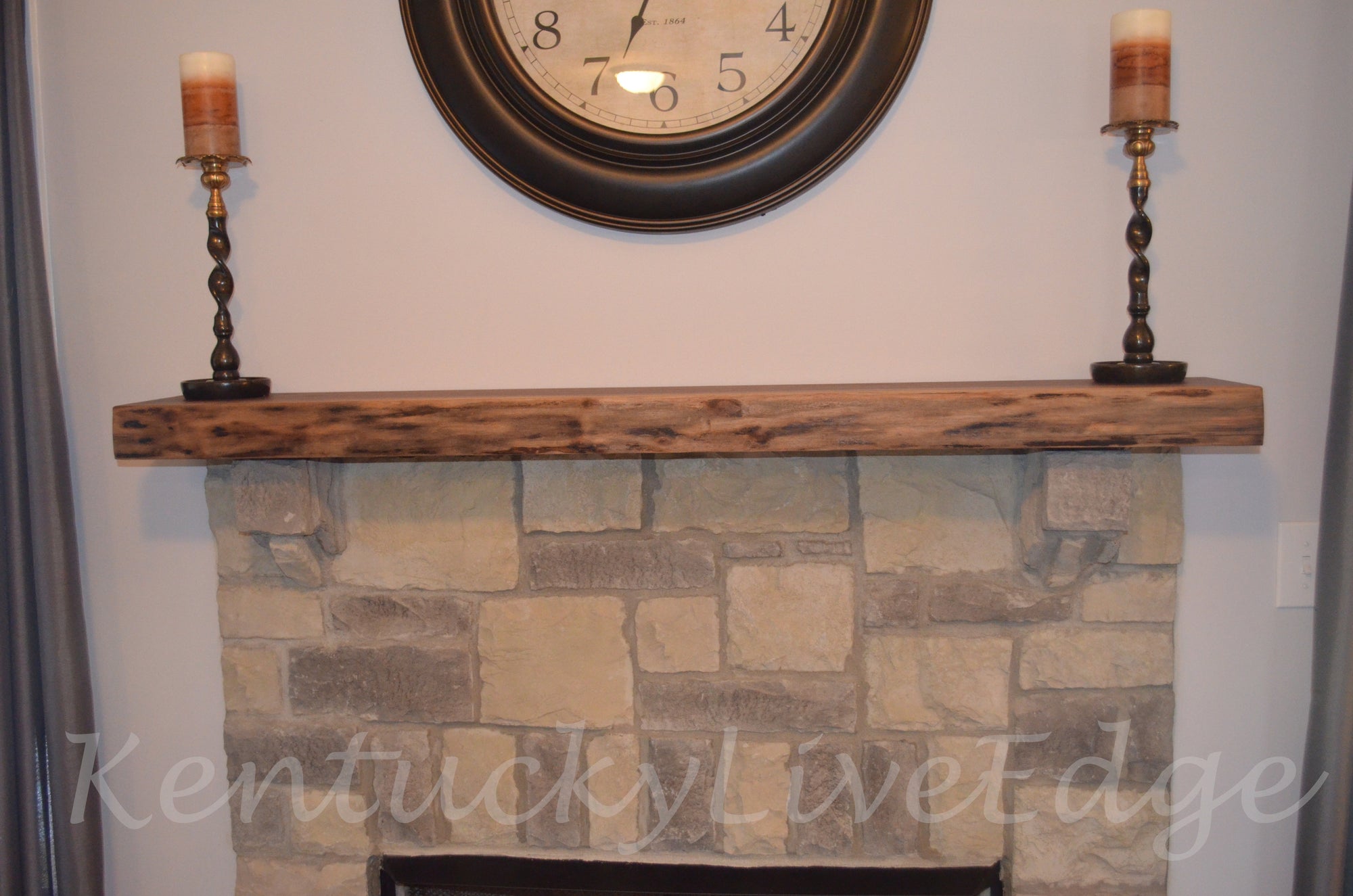 Custom Mantel- Live Edge Mantel- Hardwood Mantel- Wooden Mantel- Natural Edges- Fireplace Mantel- Hearth- Wood Beam- Mantle Shelf- Reclaimed