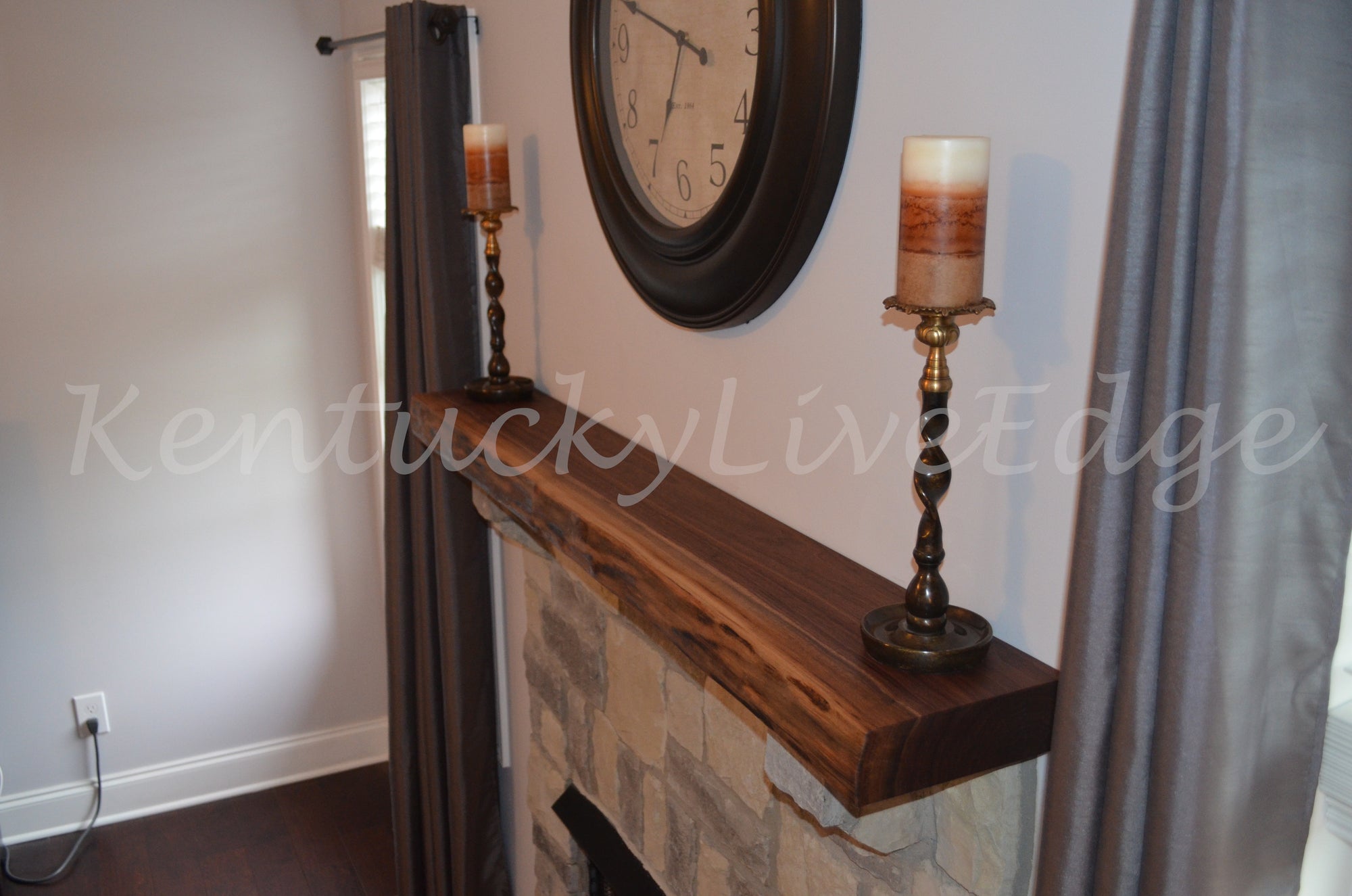 Custom Mantel- Live Edge Mantel- Hardwood Mantel- Wooden Mantel- Natural Edges- Fireplace Mantel- Hearth- Wood Beam- Mantle Shelf- Reclaimed