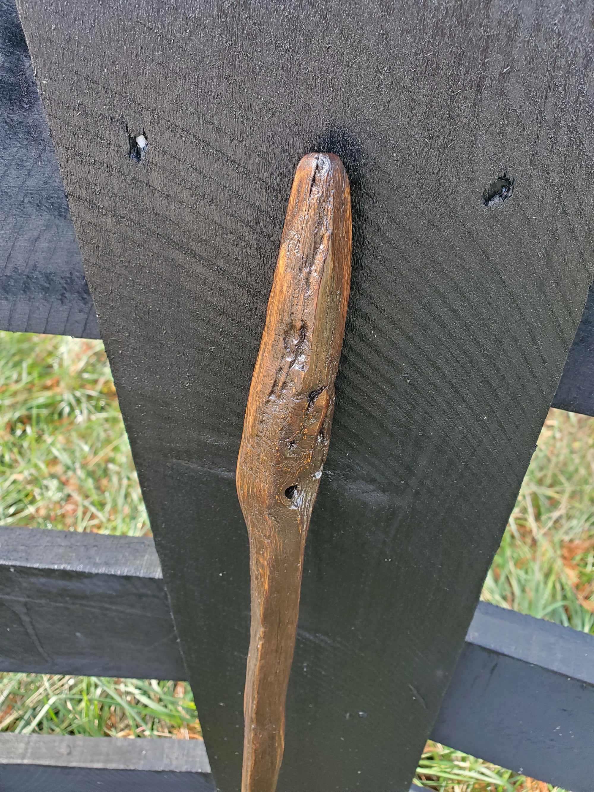 Handcrafted Walking Stick- Made from 100 Year Old Reclaimed Kentucky Tobacco Stick- Walking Stick- Twisty- Hiking Accessory- 'Wise Elder'