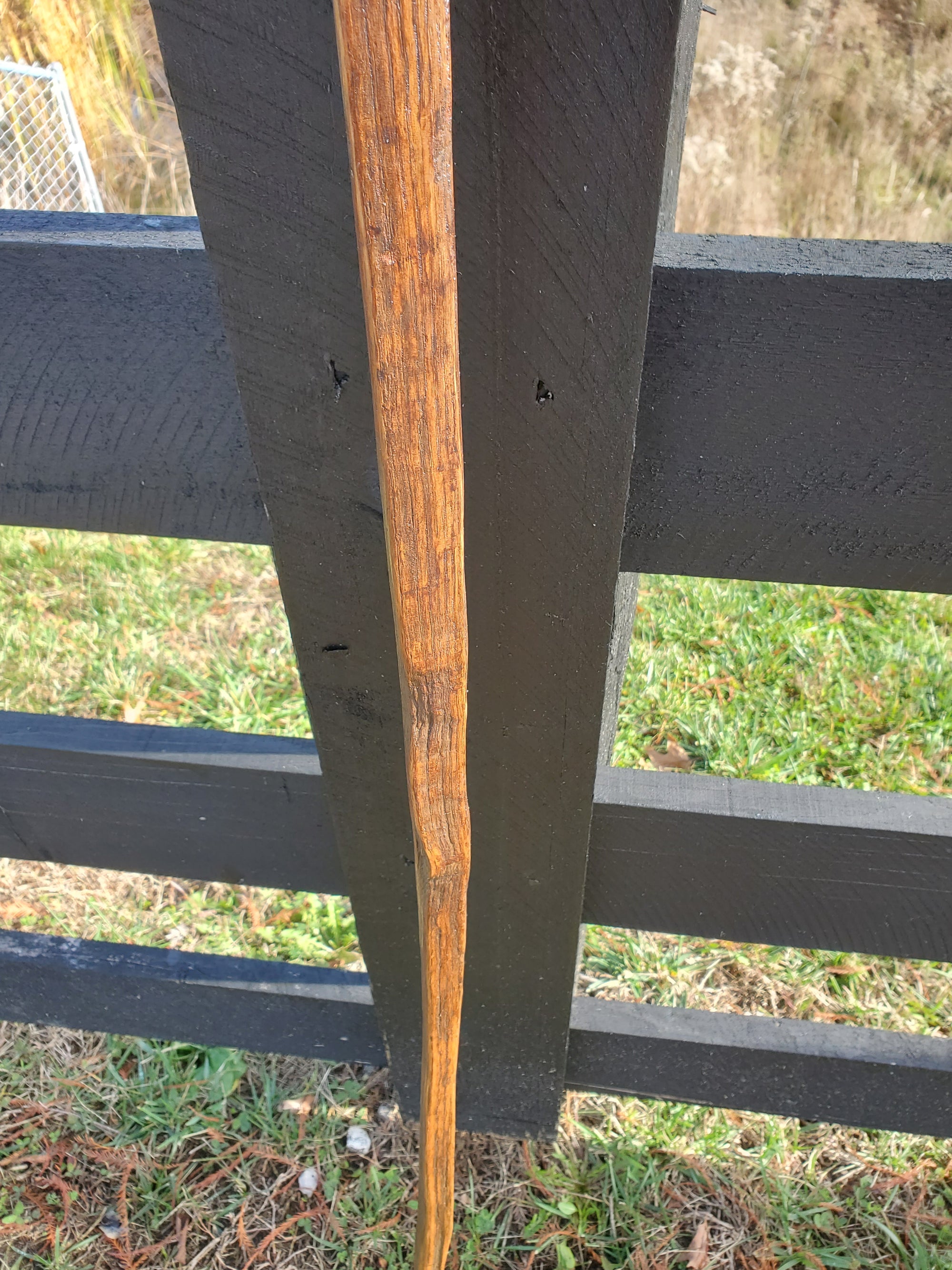 Walking Stick- Made from Reclaimed 100 Year Old Kentucky Tobacco Stick- Hiking Stick- Medium Brown- Outdoors- Hiking Gift- White Oak- Hike