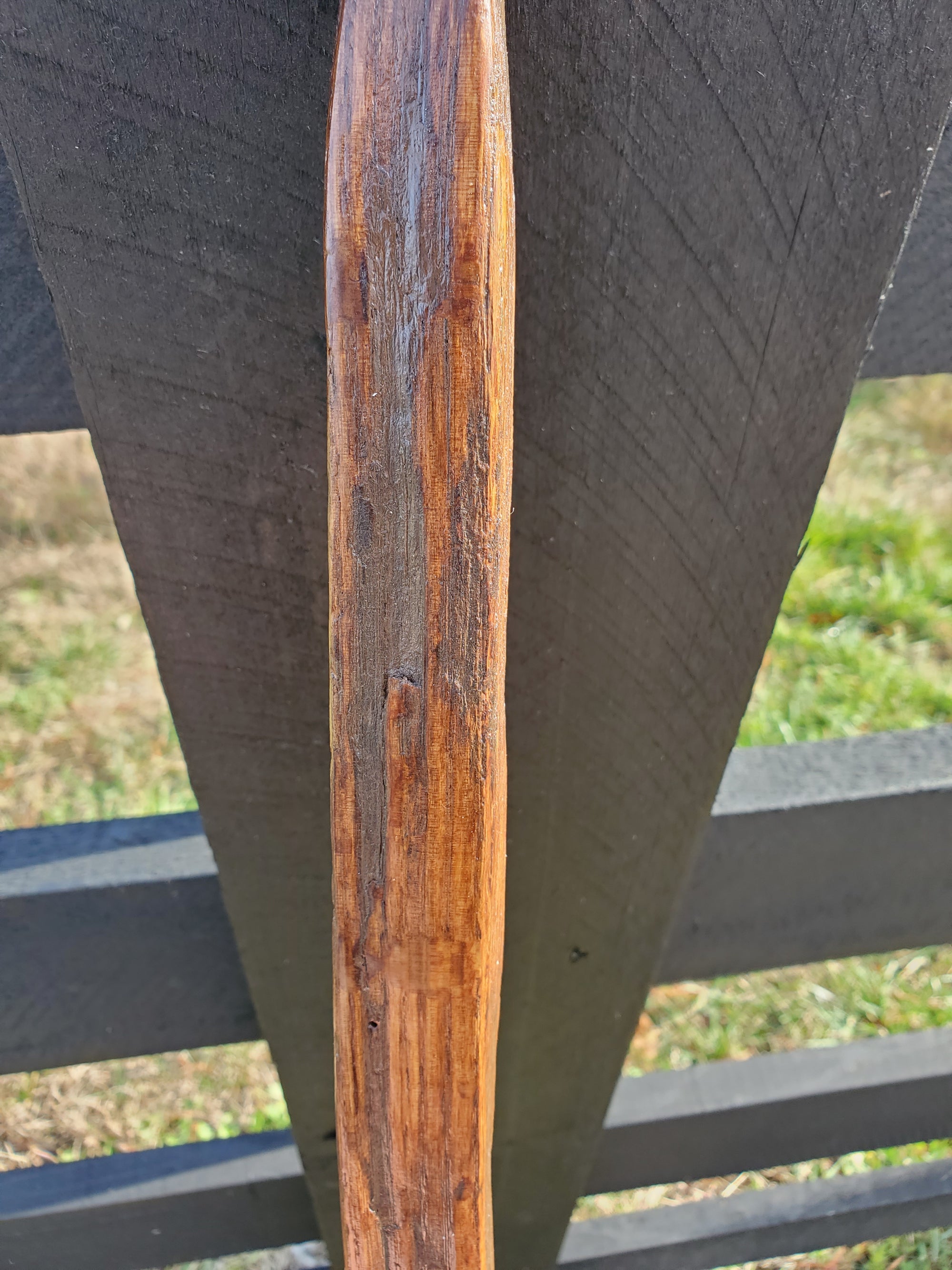 Walking Stick- Made from Reclaimed 100 Year Old Kentucky Tobacco Stick- Hiking Stick- Medium Brown- Outdoors- Hiking Gift- White Oak- Hike