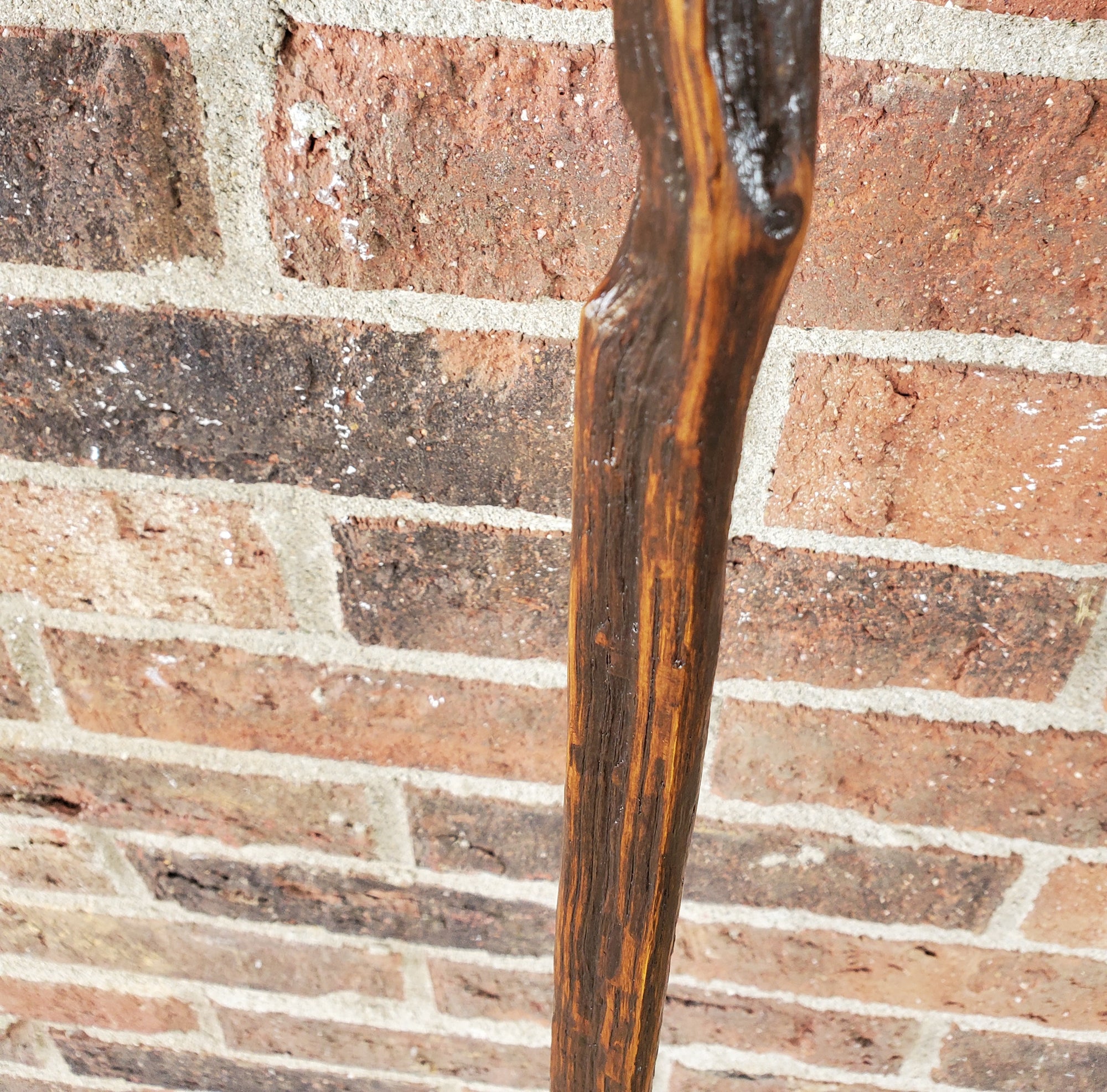 Handcrafted Walking Stick- Made from 100 Year Old Reclaimed Kentucky Tobacco Stick- Walking Stick- Twisty- Hiking Accessory- 'Wise Elder'