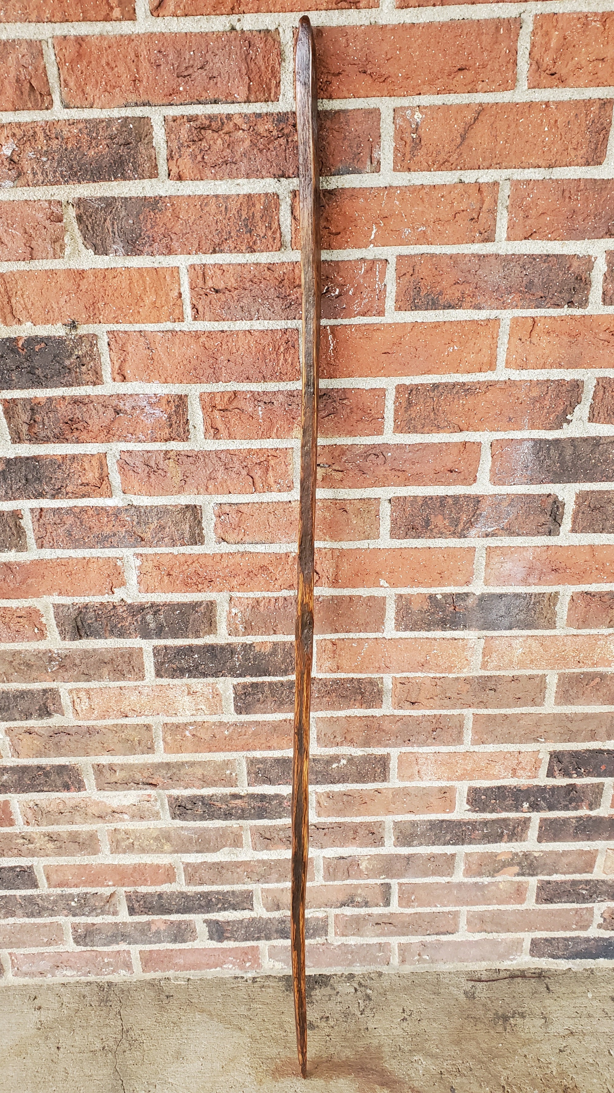 Walking Stick- Made from Reclaimed 100 Year Old Kentucky Tobacco Stick- Hiking Stick- Medium Brown- Outdoors- Hiking Gift- White Oak- Hike