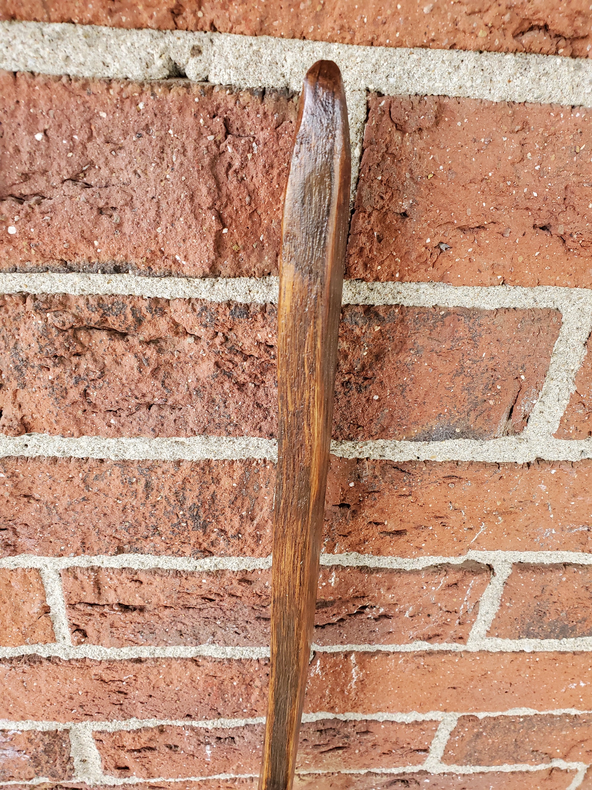 Walking Stick- Made from Reclaimed 100 Year Old Kentucky Tobacco Stick- Hiking Stick- Medium Brown- Outdoors- Hiking Gift- White Oak- Hike