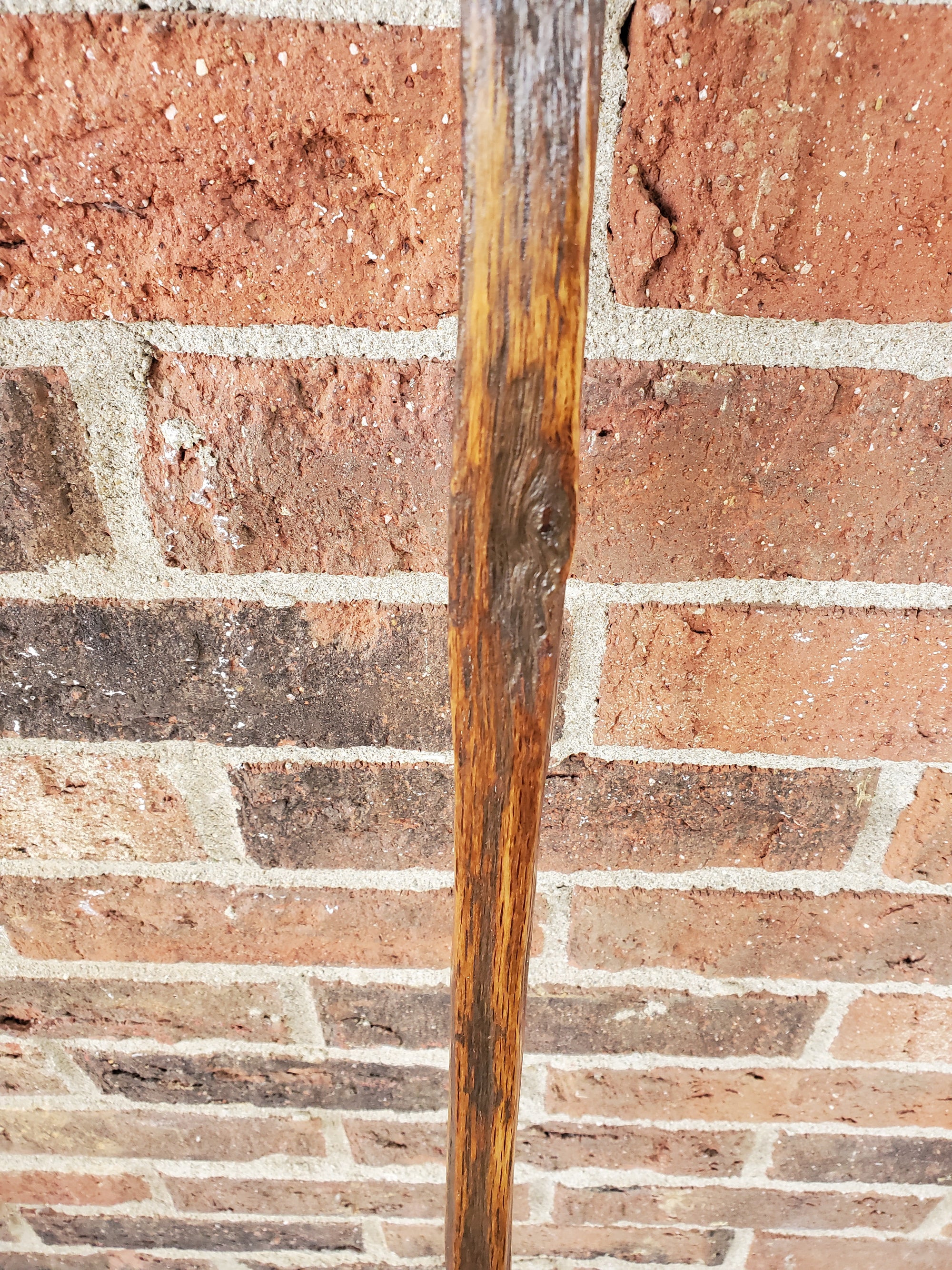 Walking Stick- Made from Reclaimed 100 Year Old Kentucky Tobacco Stick- Hiking Stick- Medium Brown- Outdoors- Hiking Gift- White Oak- Hike
