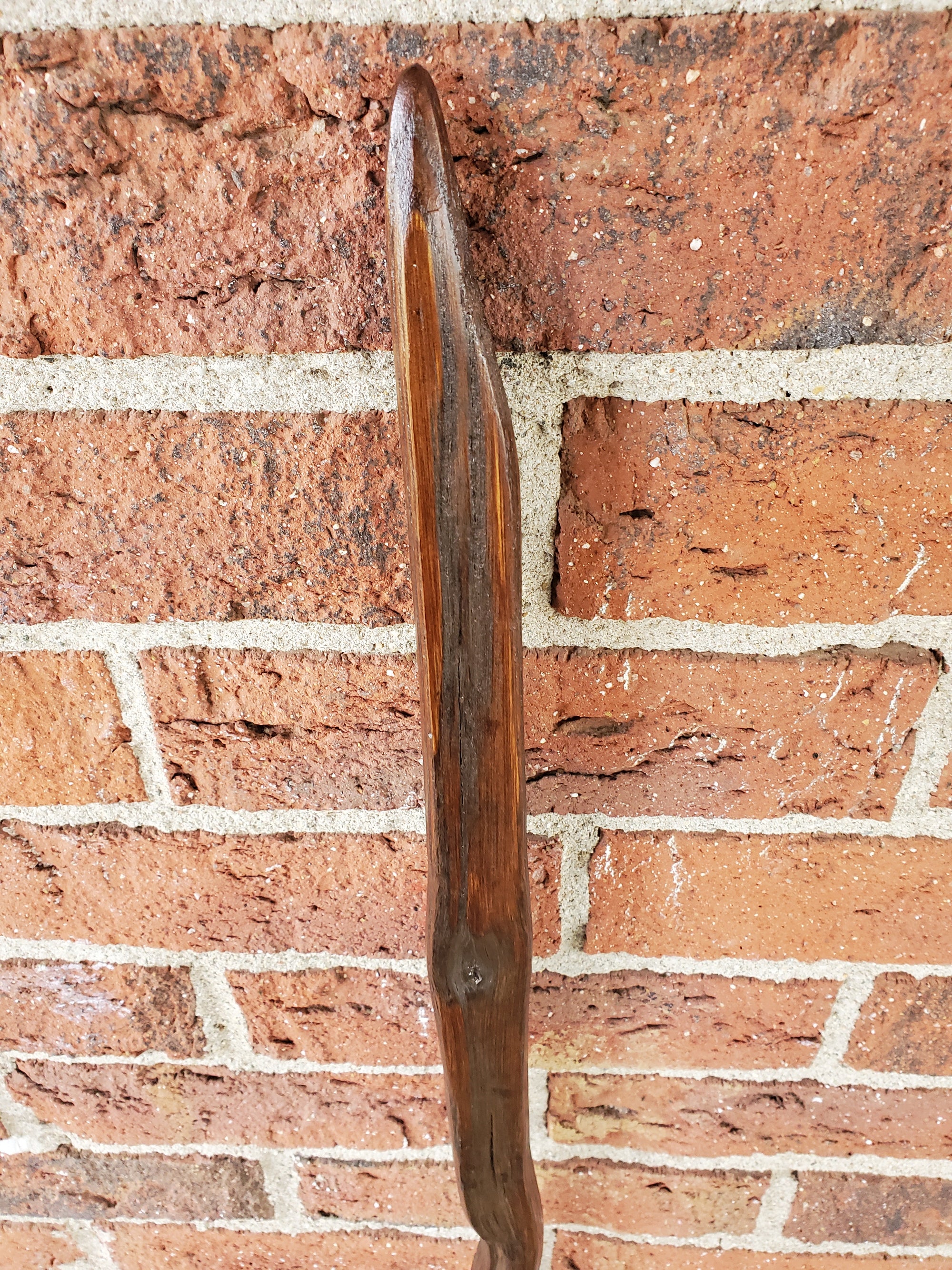 Handcrafted Kentucky Hiking Stick Made from Reclaimed 100 Year Old Kentucky Tobacco Stick- Walking Stick- Hiking Accessory- 'Bent Knee'