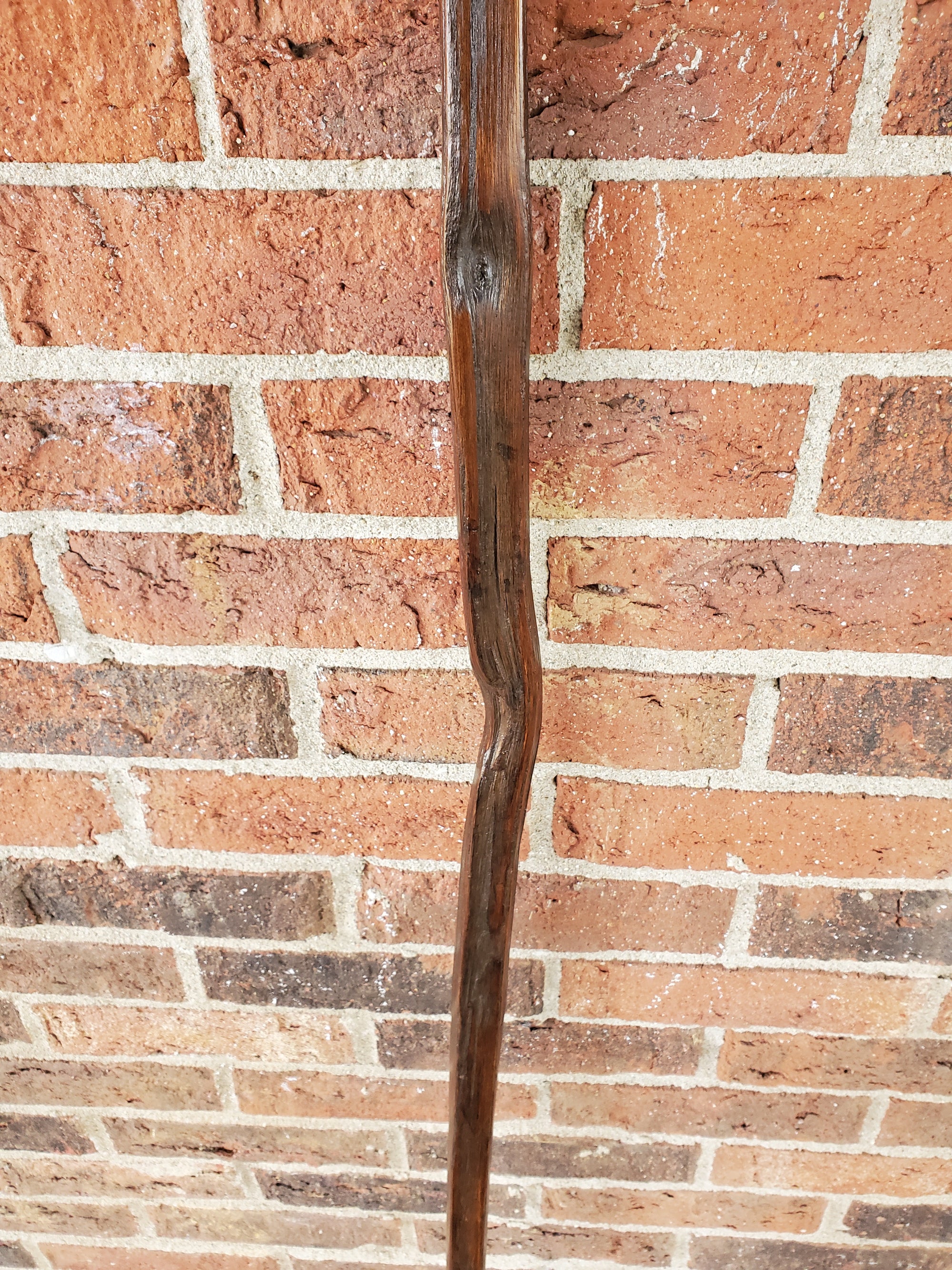 Handcrafted Kentucky Hiking Stick Made from Reclaimed 100 Year Old Kentucky Tobacco Stick- Walking Stick- Hiking Accessory- 'Bent Knee'