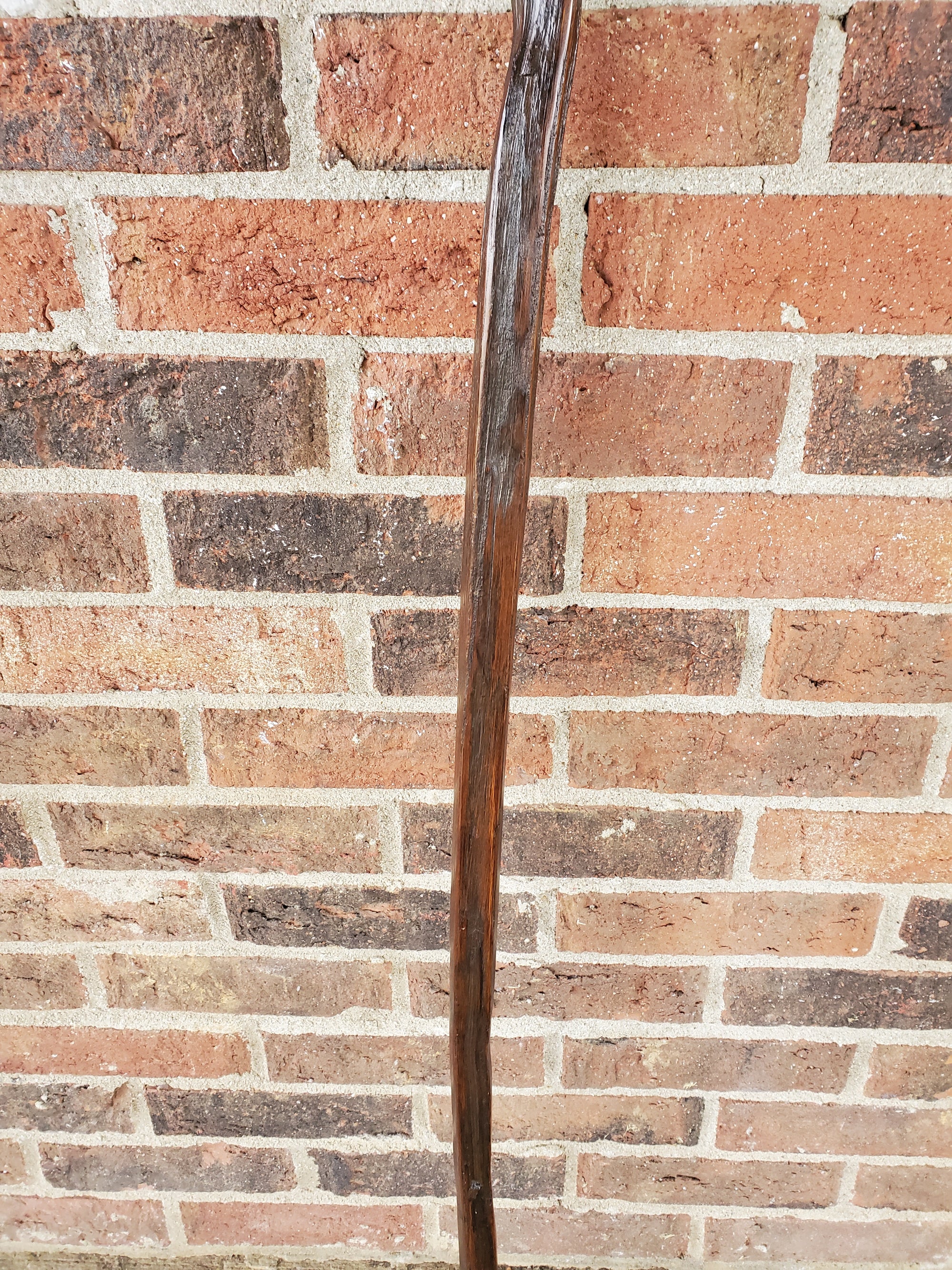 Handcrafted Kentucky Hiking Stick Made from Reclaimed 100 Year Old Kentucky Tobacco Stick- Walking Stick- Hiking Accessory- 'Bent Knee'