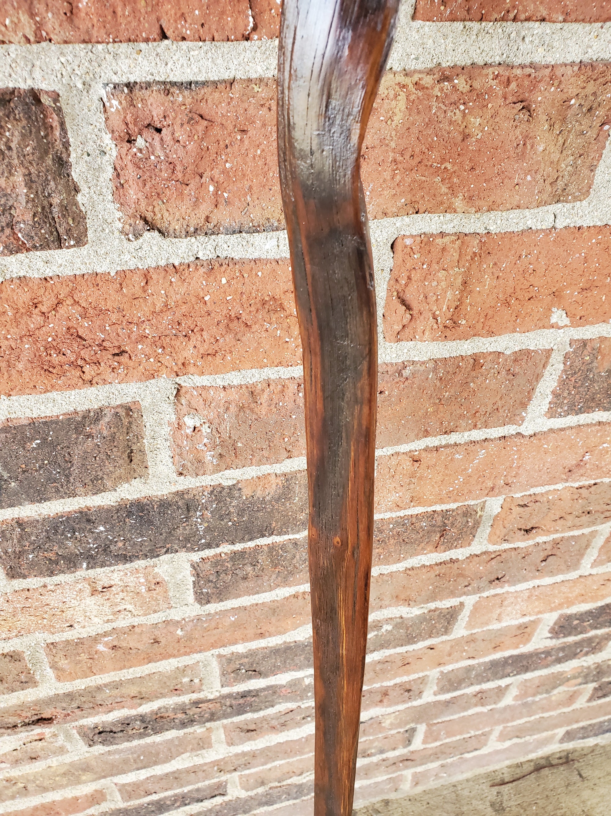 Handcrafted Kentucky Hiking Stick Made from Reclaimed 100 Year Old Kentucky Tobacco Stick- Walking Stick- Hiking Accessory- 'Bent Knee'