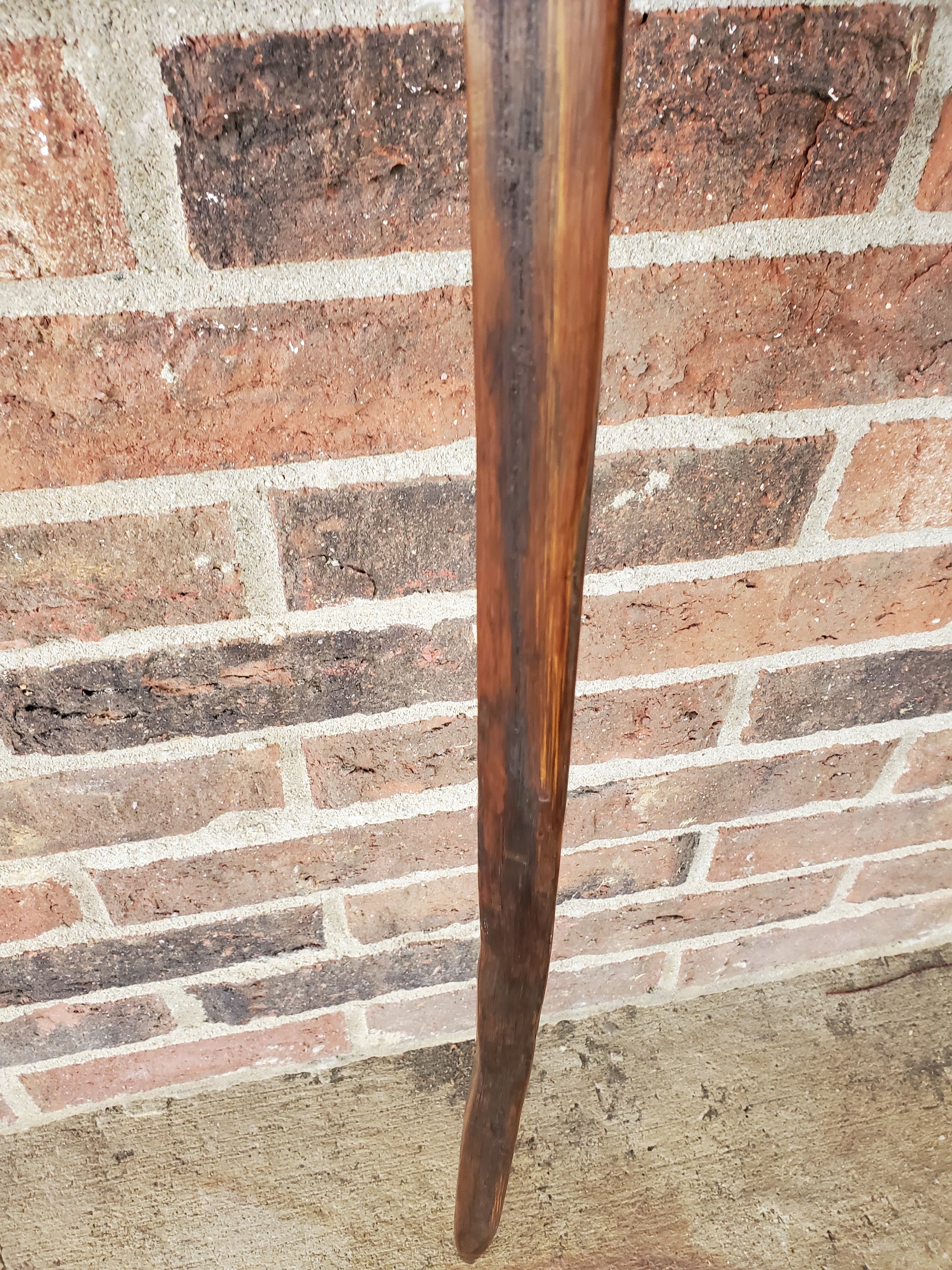 Handcrafted Kentucky Hiking Stick Made from Reclaimed 100 Year Old Kentucky Tobacco Stick- Walking Stick- Hiking Accessory- 'Bent Knee'