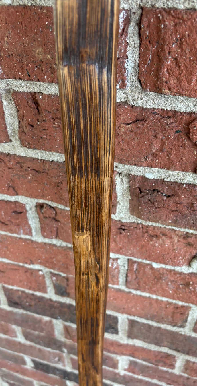 Handcrafted Walking Stick- Made from 100 Year Old Reclaimed Kentucky Tobacco Stick- Walking Stick- Twisty- Hiking Accessory- 'Snakehead.'
