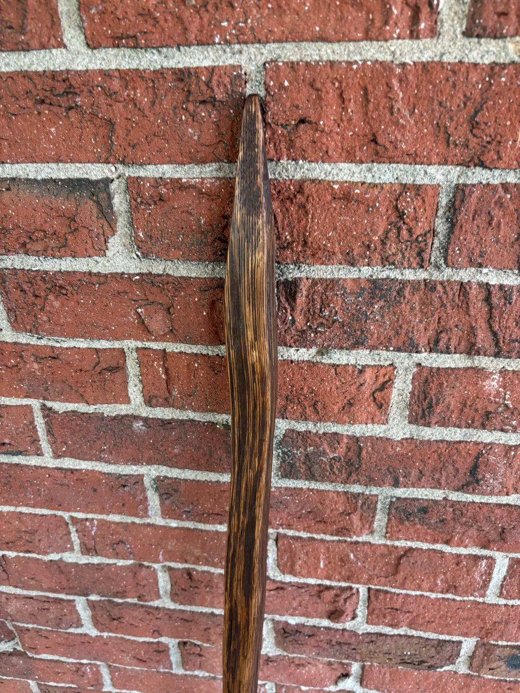 Handcrafted Walking Stick- Made from 100 Year Old Reclaimed Kentucky Tobacco Stick- Walking Stick- Twisty- Hiking Accessory- 'Snakehead.'