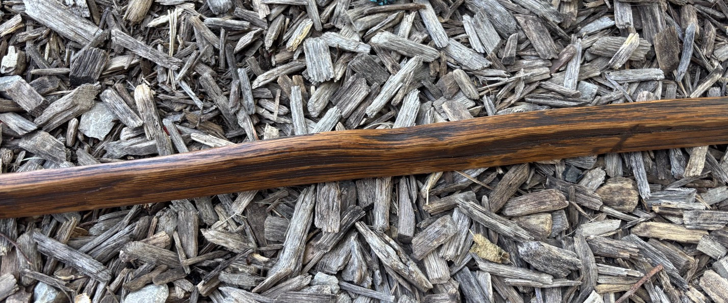 Handcrafted Walking Stick- Made from 100 Year Old Reclaimed Kentucky Tobacco Stick- Walking Stick- Twisty- Hiking Accessory- 'Snakehead.'