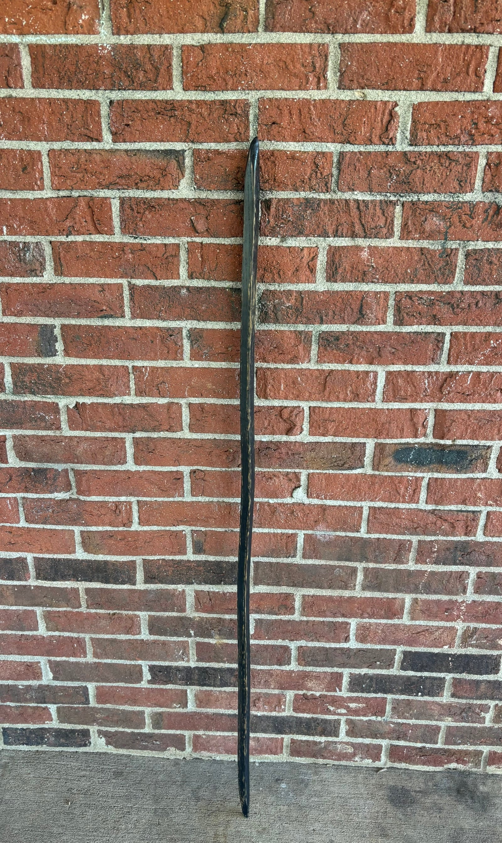 Hiking Stick Made from Reclaimed 100 Year Old Kentucky Tobacco Stick- Walking Stick- Hiking Accessory- Walking Accessory- Oak- 'Charred'