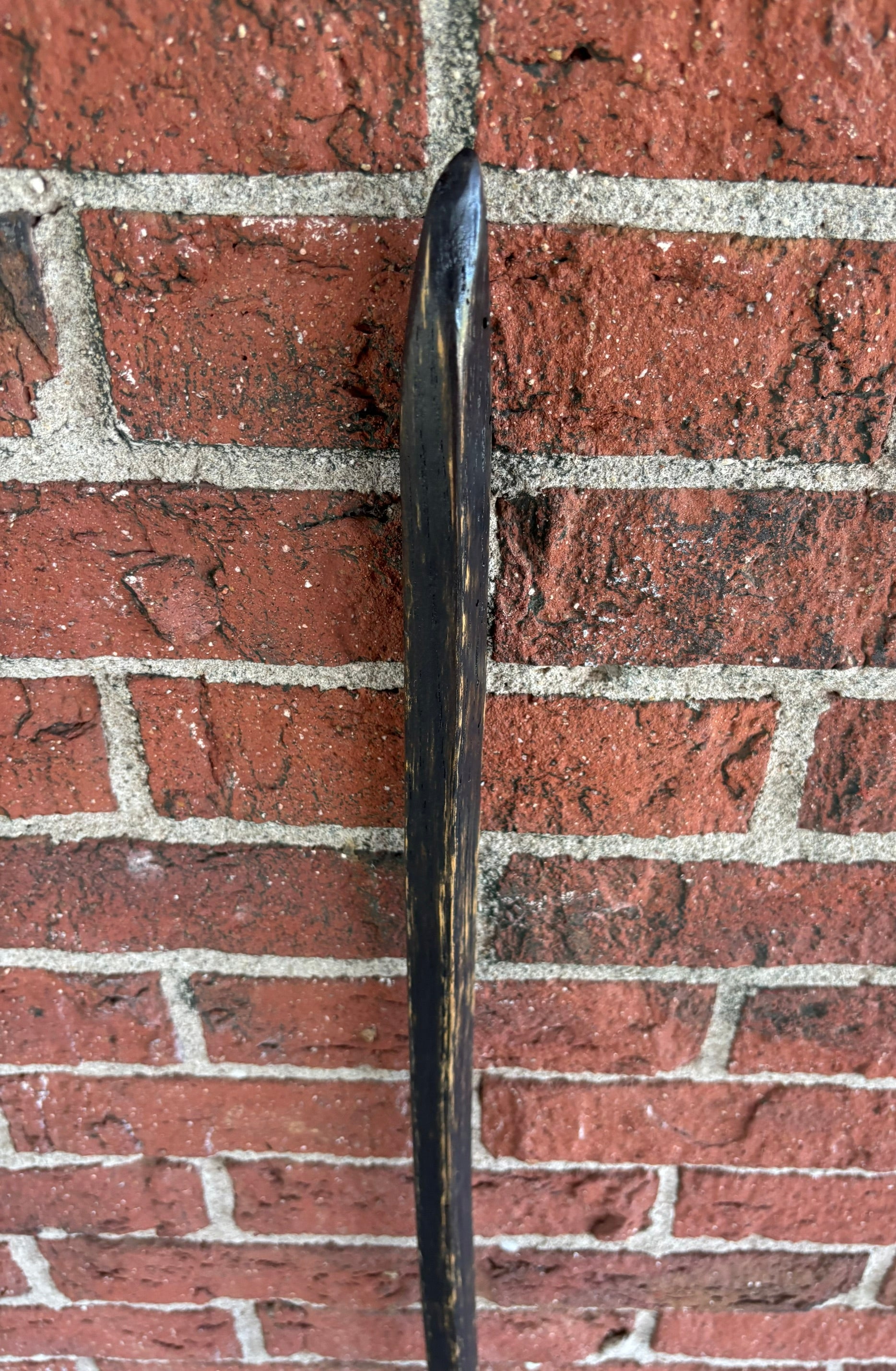 Hiking Stick Made from Reclaimed 100 Year Old Kentucky Tobacco Stick- Walking Stick- Hiking Accessory- Walking Accessory- Oak- 'Charred'