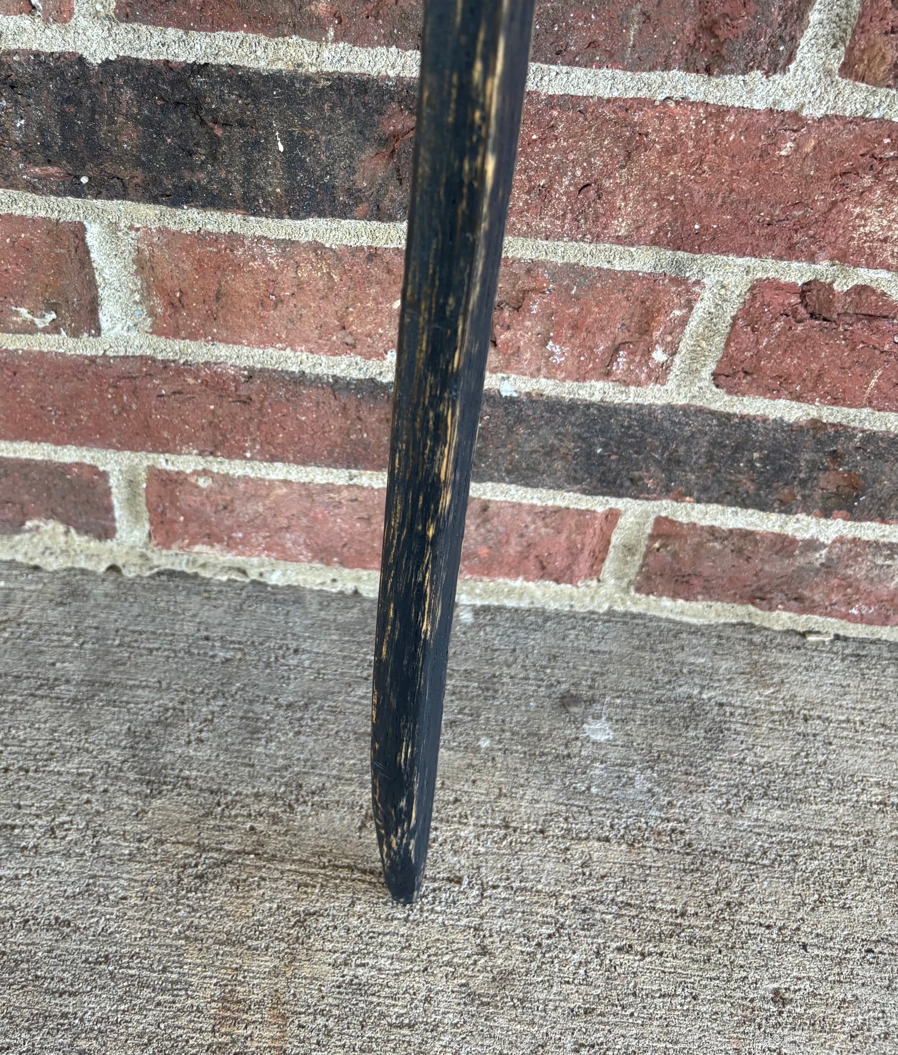 Hiking Stick Made from Reclaimed 100 Year Old Kentucky Tobacco Stick- Walking Stick- Hiking Accessory- Walking Accessory- Oak- 'Charred'