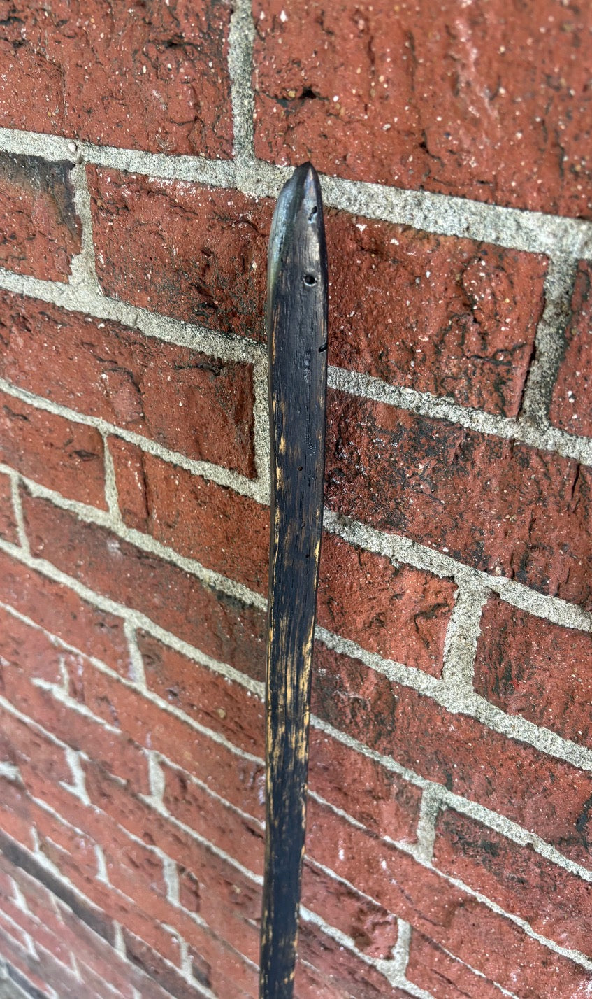 Hiking Stick Made from Reclaimed 100 Year Old Kentucky Tobacco Stick- Walking Stick- Hiking Accessory- Walking Accessory- Oak- 'Charred'