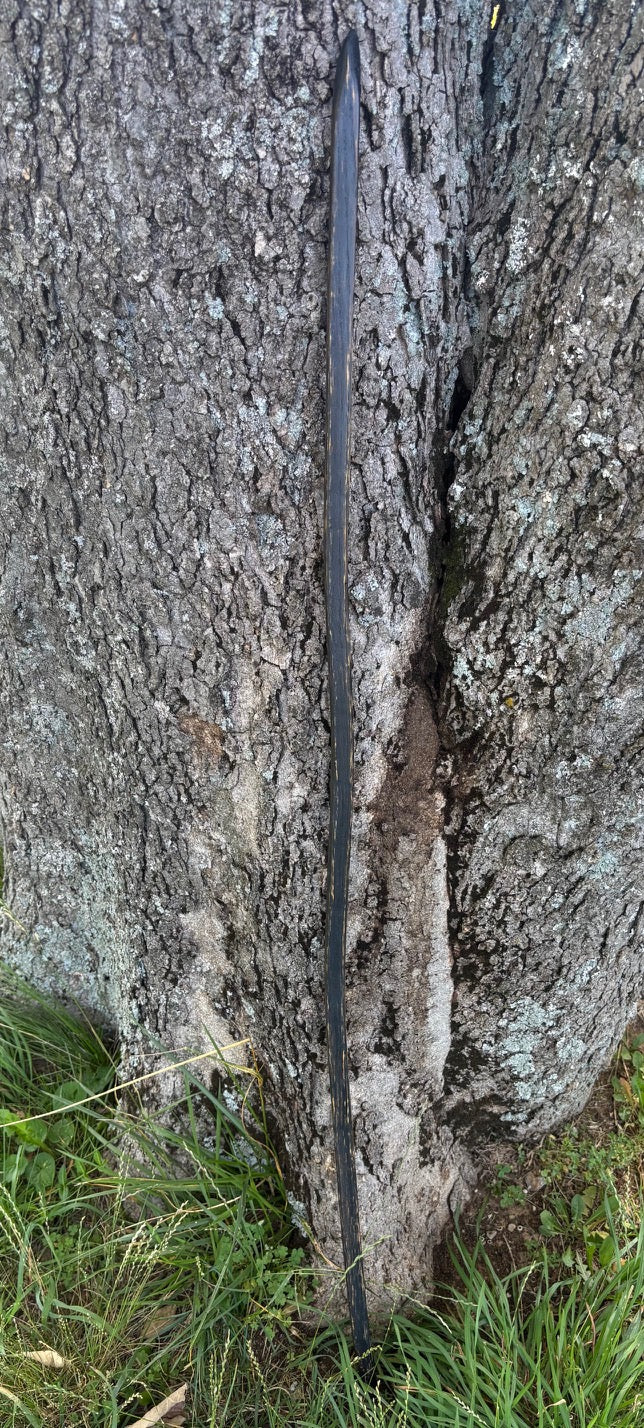 Hiking Stick Made from Reclaimed 100 Year Old Kentucky Tobacco Stick- Walking Stick- Hiking Accessory- Walking Accessory- Oak- 'Charred'