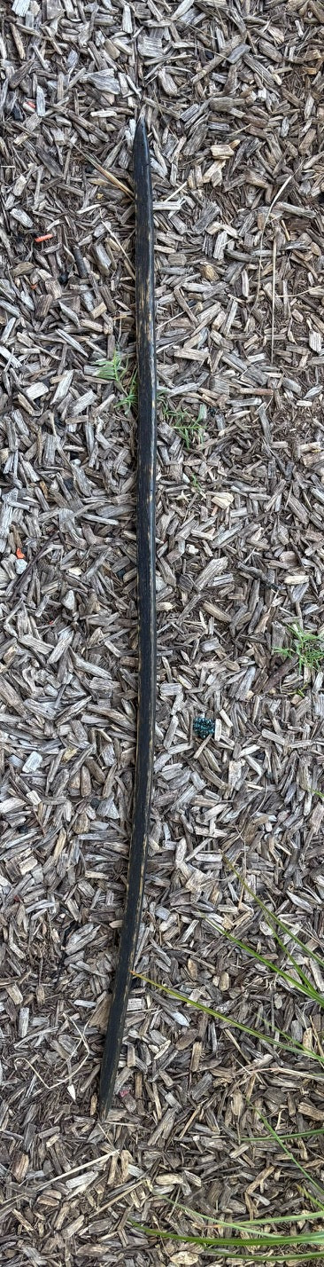Hiking Stick Made from Reclaimed 100 Year Old Kentucky Tobacco Stick- Walking Stick- Hiking Accessory- Walking Accessory- Oak- 'Charred'