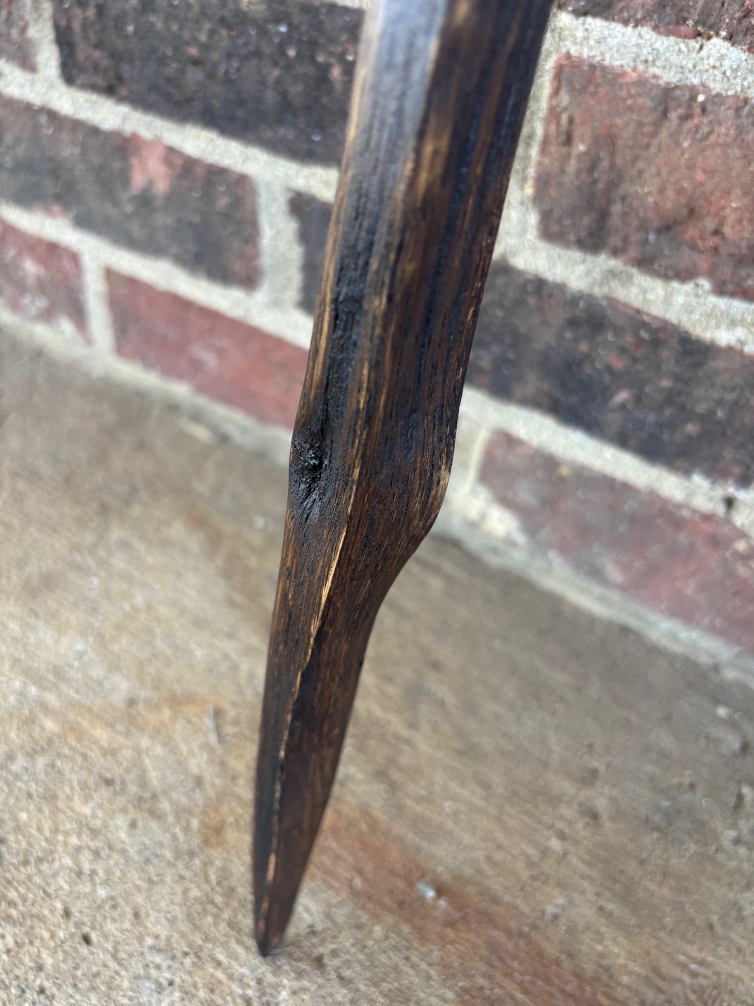 Hiking Stick Made from Reclaimed 100 Year Old Kentucky Tobacco Stick- Walking Stick- Handcrafted- Hiking Accessory- Outdoors- 'Crows Beak'