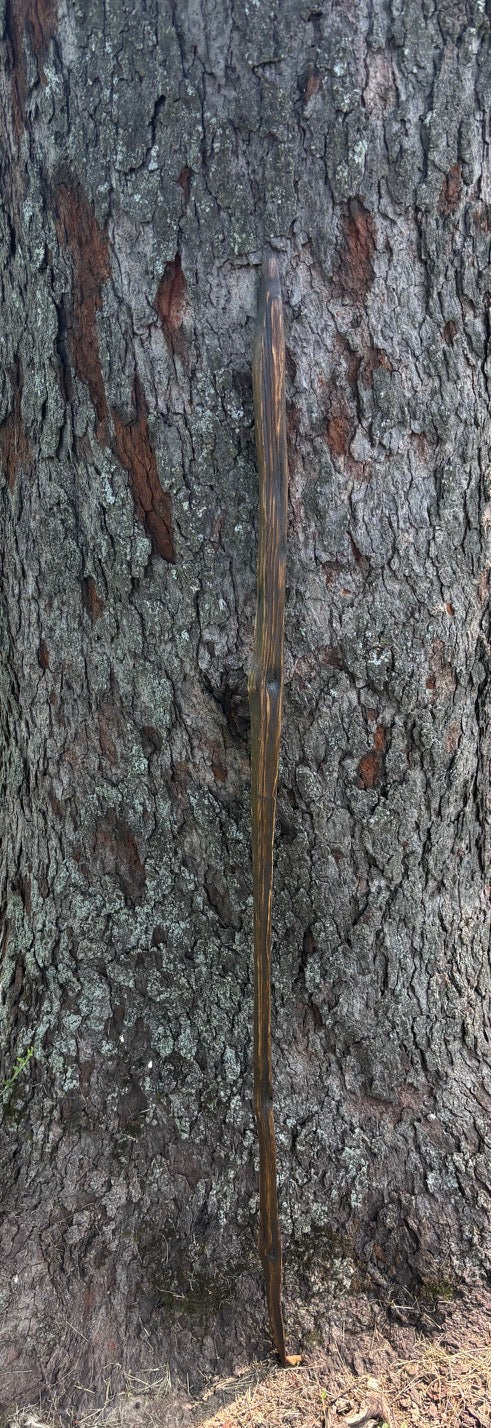 Hiking Stick Made from Reclaimed 100 Year Old Kentucky Tobacco Stick- Walking Stick- Handcrafted- Hiking Accessory- Outdoors- 'Crows Beak'