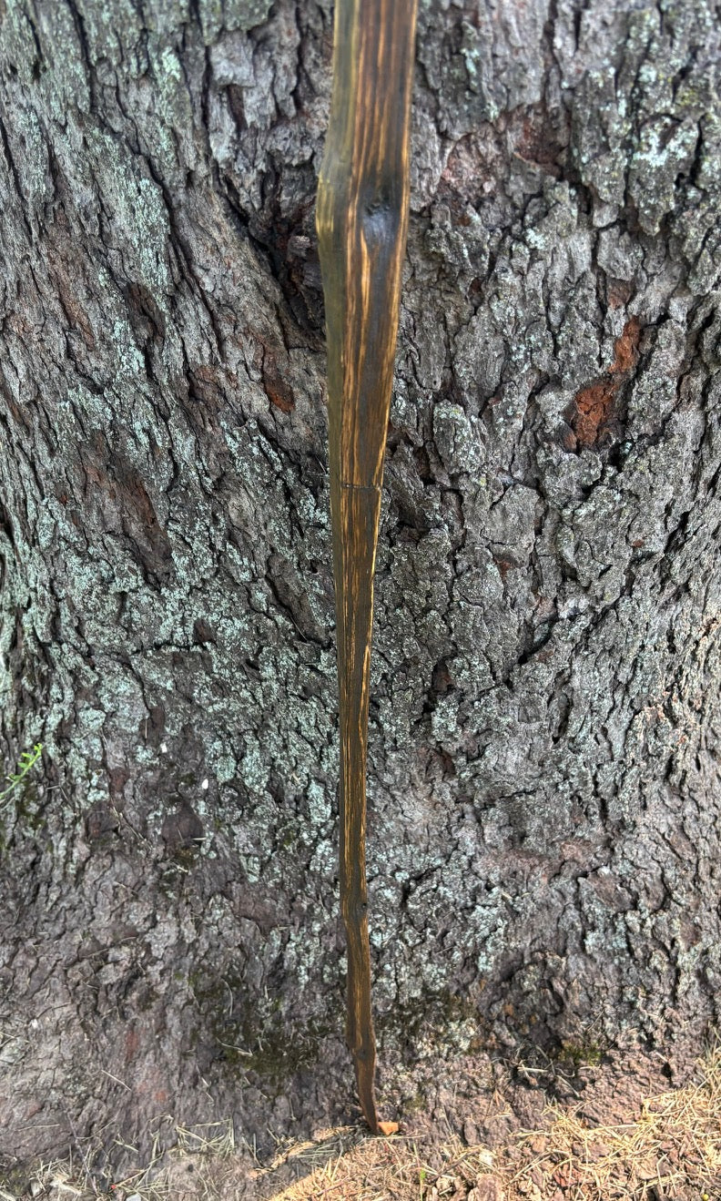 Hiking Stick Made from Reclaimed 100 Year Old Kentucky Tobacco Stick- Walking Stick- Handcrafted- Hiking Accessory- Outdoors- 'Crows Beak'