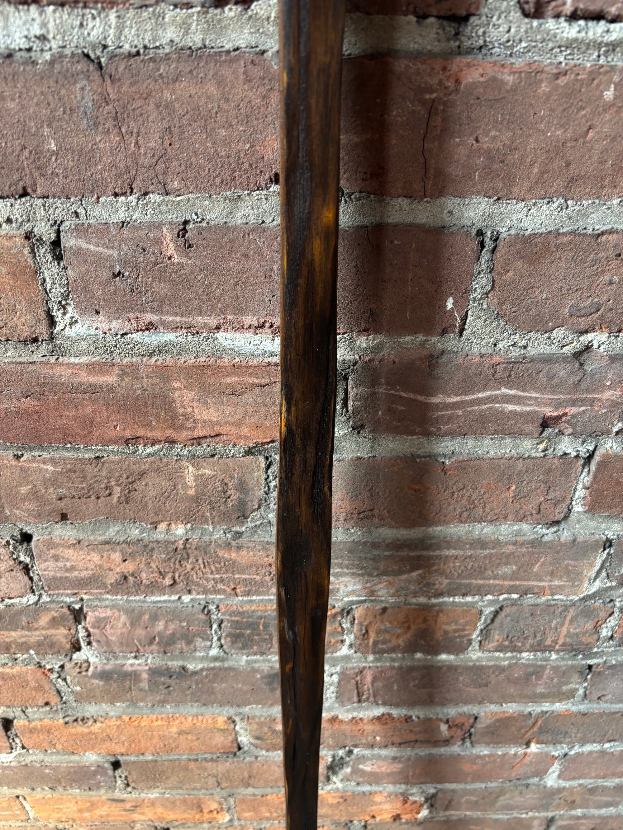 Reclaimed 100 Year Old Kentucky Tobacco Stick Walking Cane – White Oak Hiking Stick- 'Shortstack'
