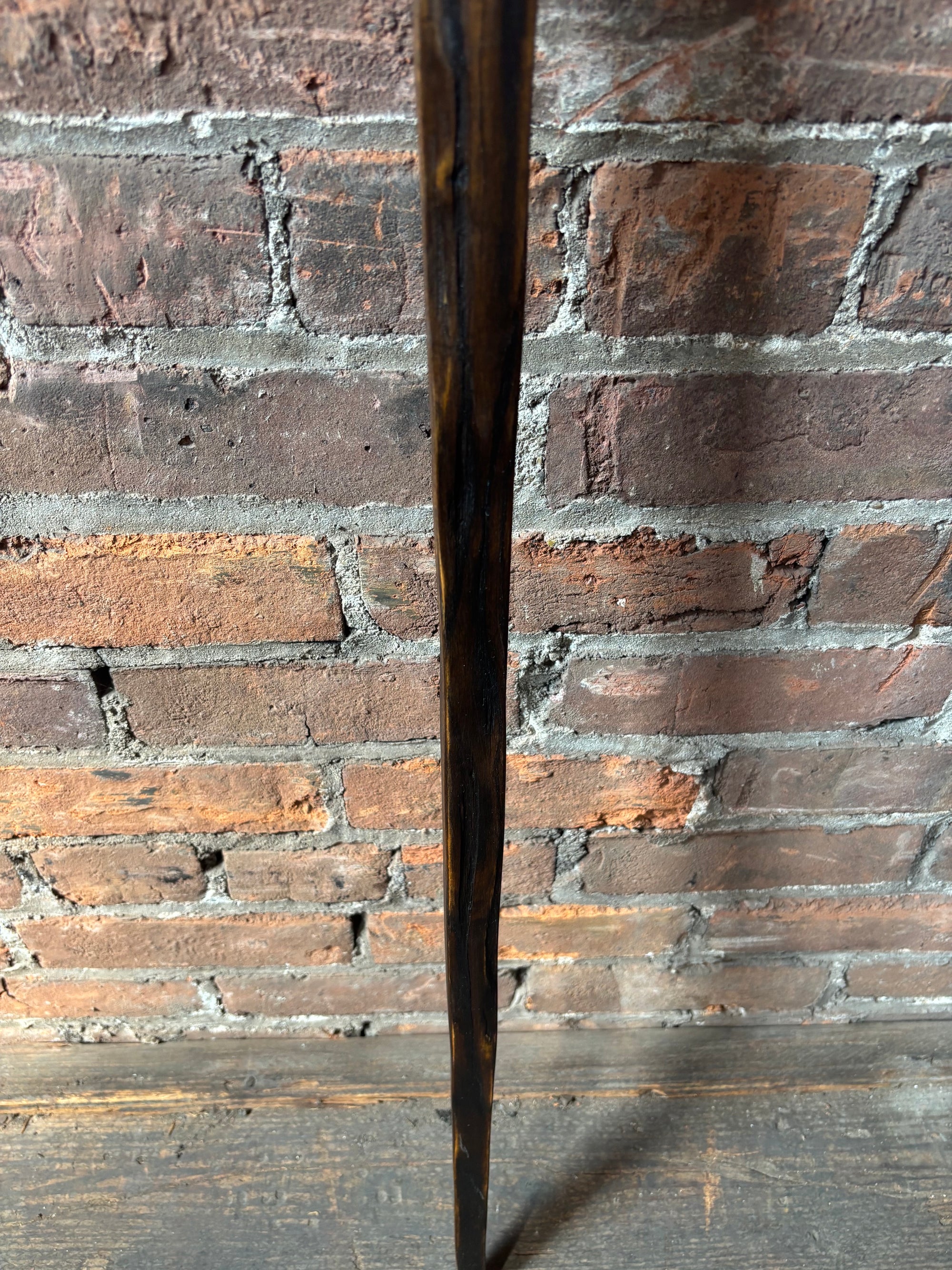 Reclaimed 100 Year Old Kentucky Tobacco Stick Walking Cane – White Oak Hiking Stick- 'Shortstack'