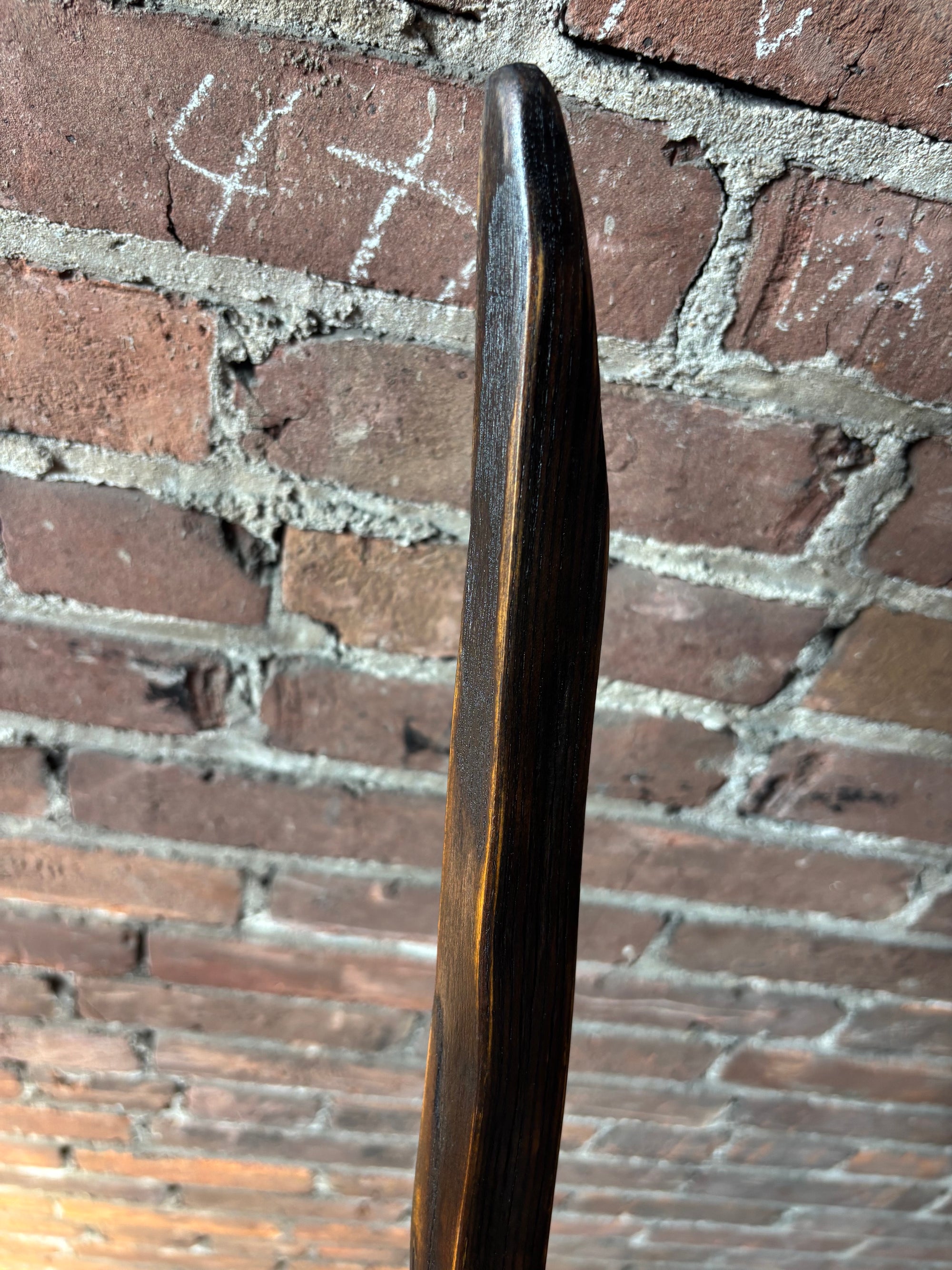 Reclaimed 100 Year Old Kentucky Tobacco Stick Walking Cane – White Oak Hiking Stick- 'Shortstack'