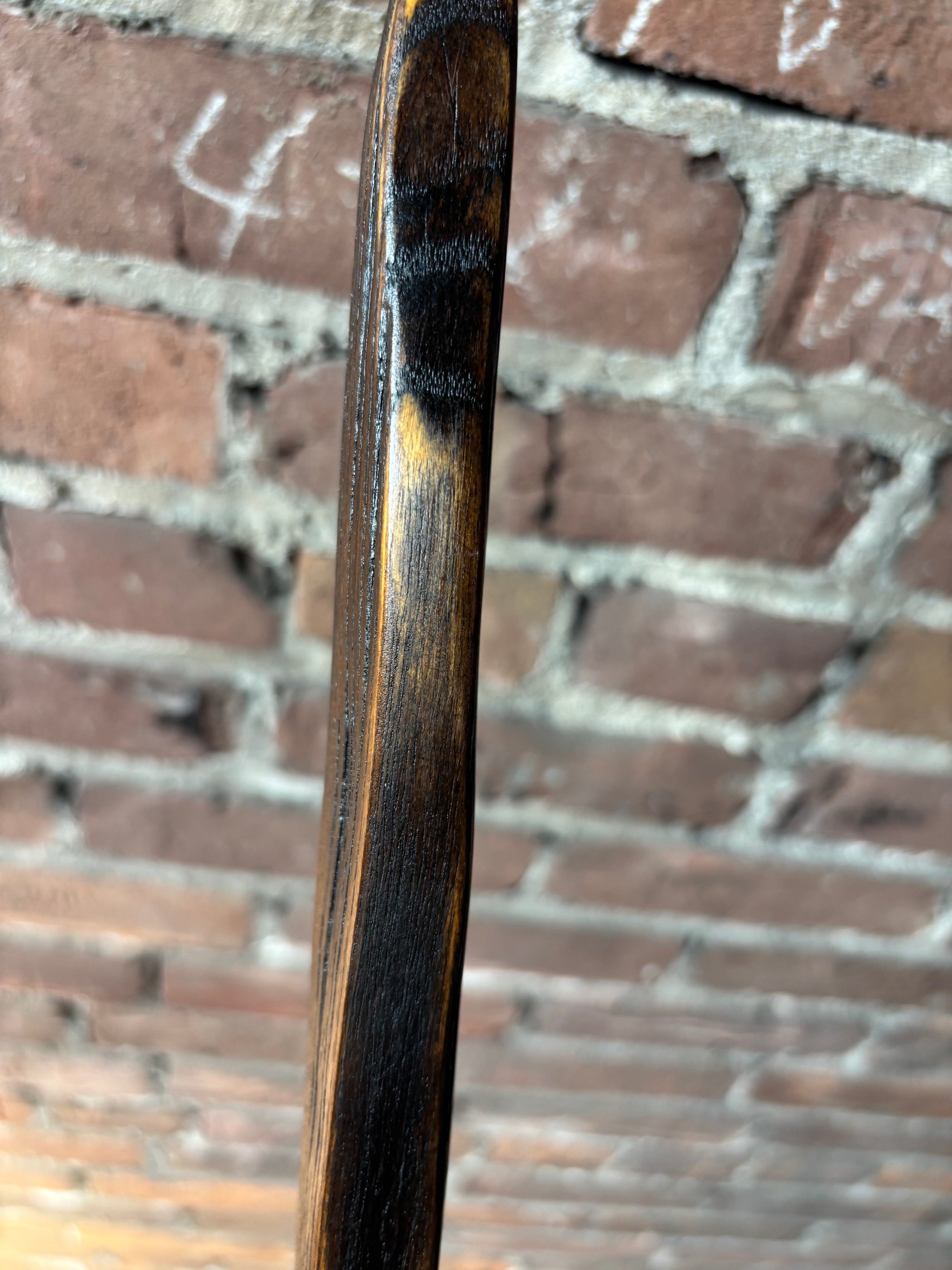Reclaimed 100 Year Old Kentucky Tobacco Stick Walking Cane – White Oak Hiking Stick- 'Shortstack'