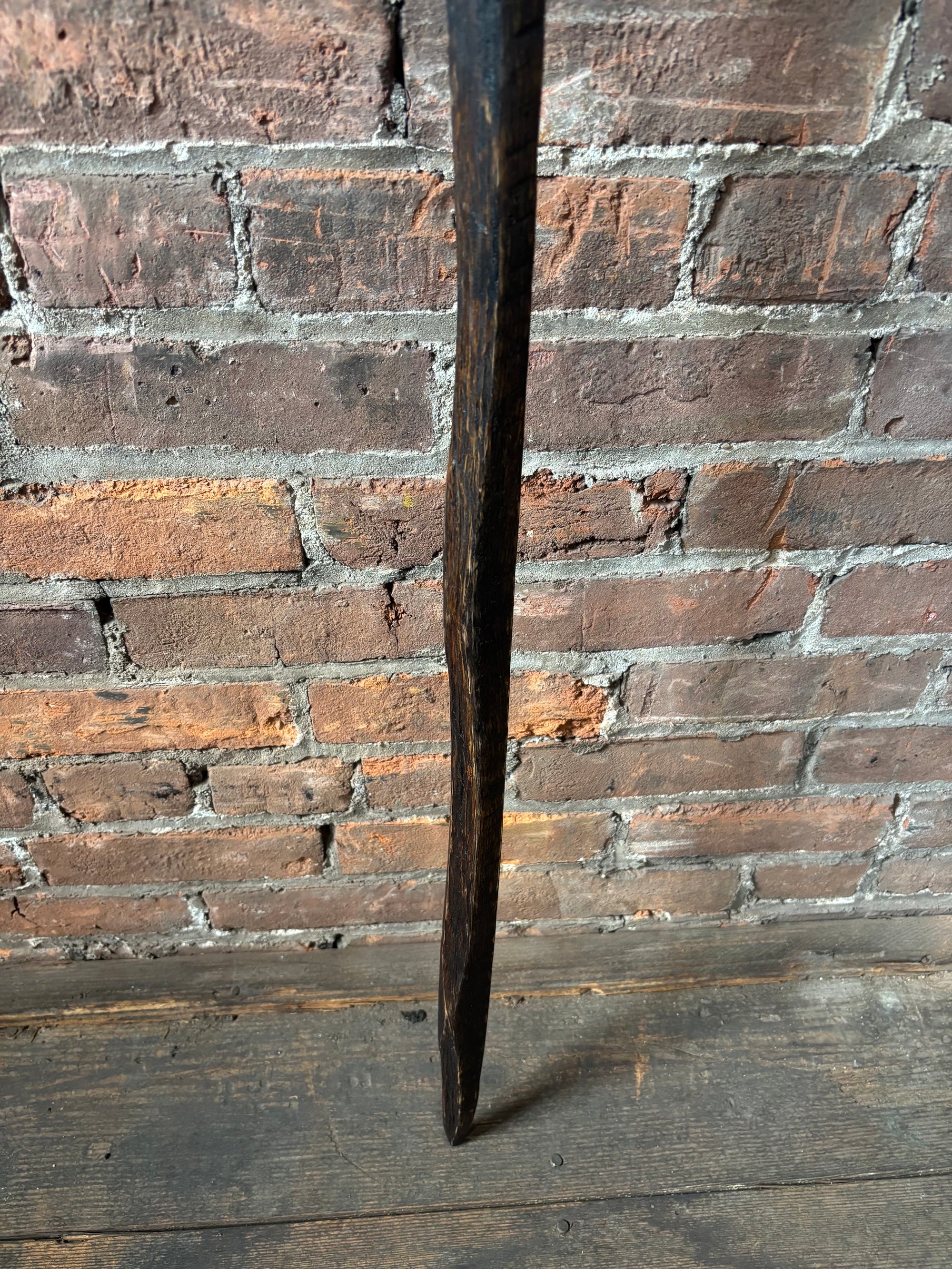 Handcrafted Walking Stick- Made from 100 Year Old Reclaimed Kentucky Tobacco Stick- Walking Stick- Twisty- Hiking Accessory- 'Tall Boy'