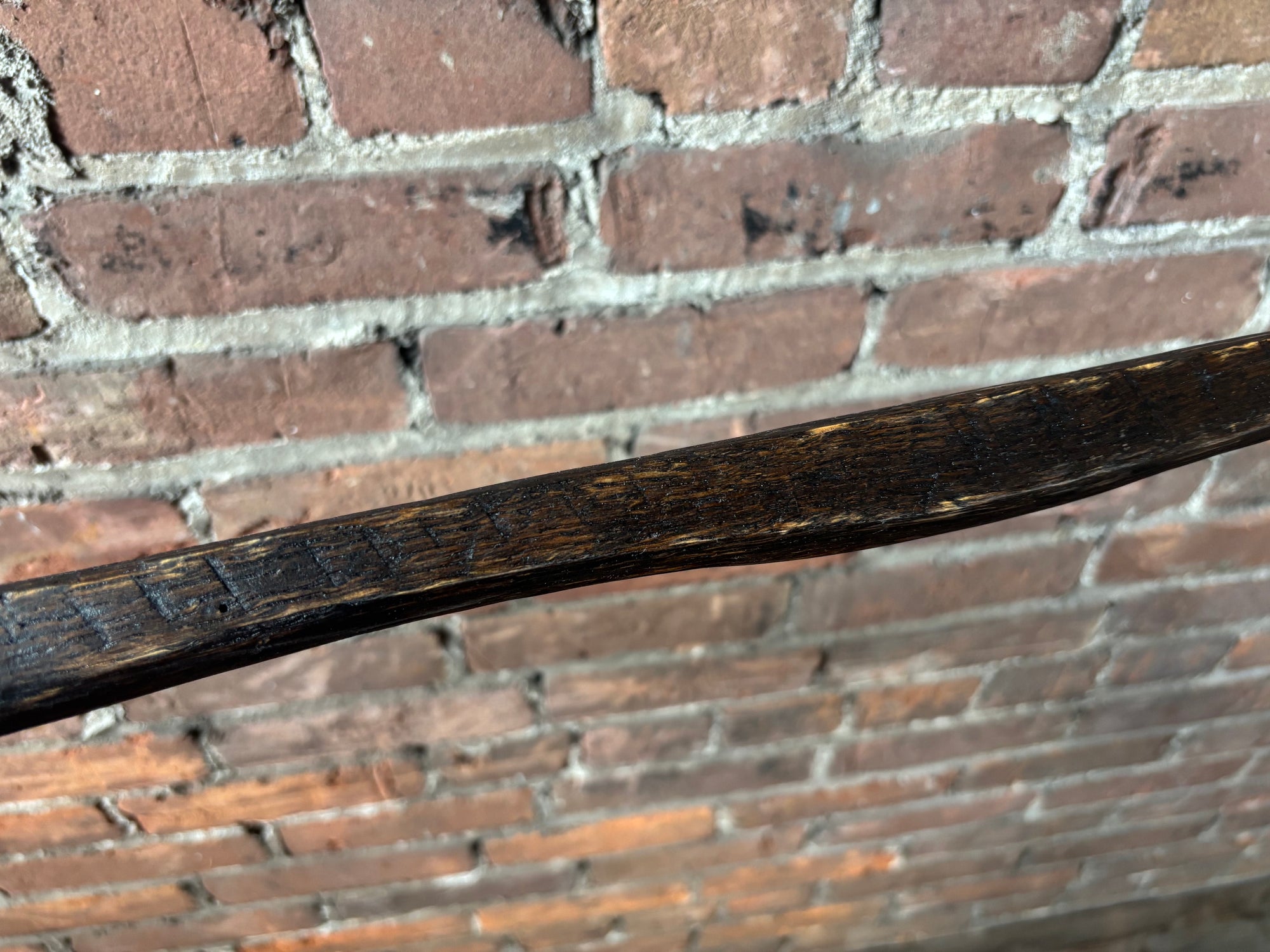 Handcrafted Walking Stick- Made from 100 Year Old Reclaimed Kentucky Tobacco Stick- Walking Stick- Twisty- Hiking Accessory- 'Tall Boy'