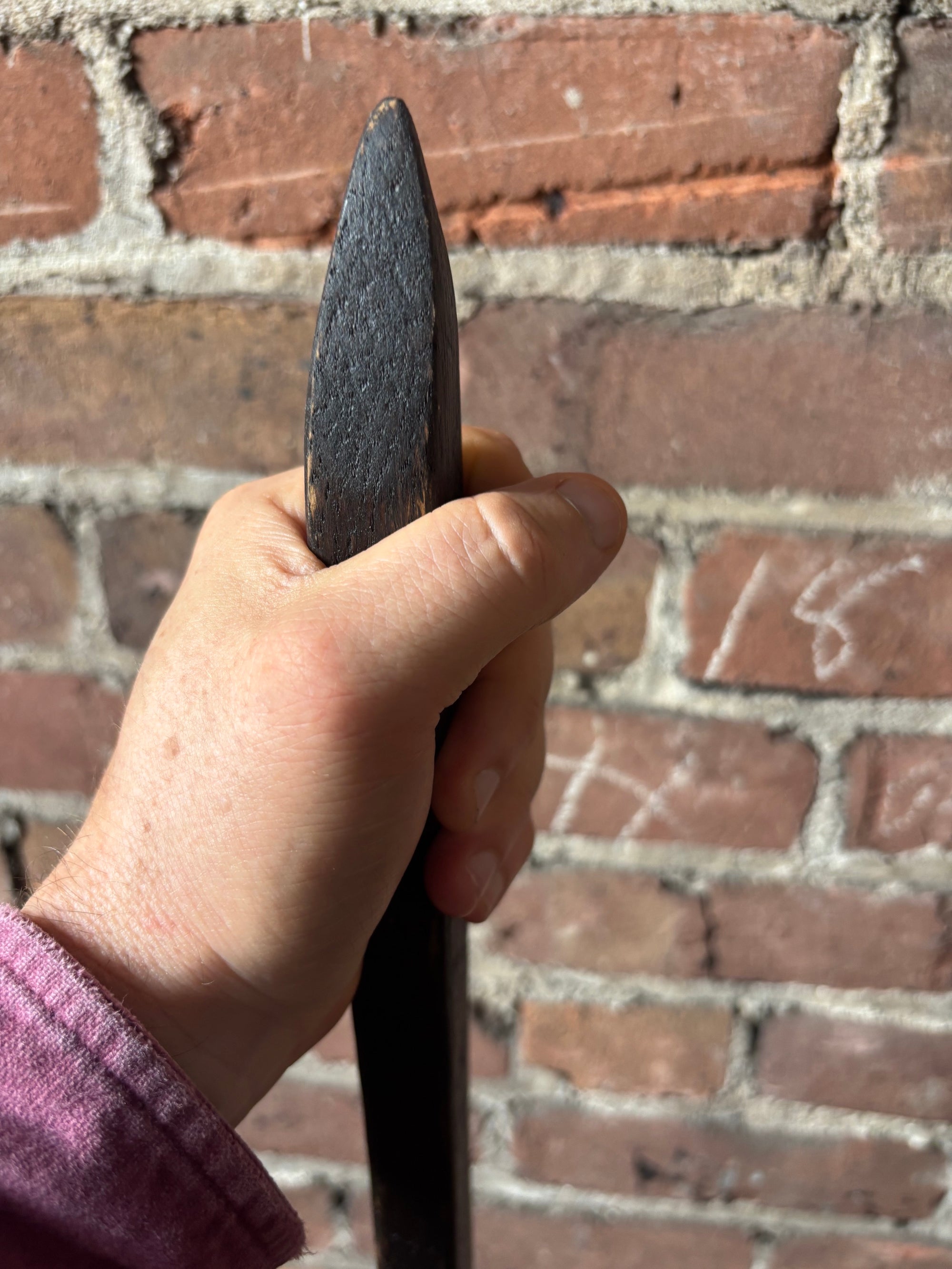 Handcrafted Walking Stick- Made from 100 Year Old Reclaimed Kentucky Tobacco Stick- Walking Stick- Twisty- Hiking Accessory- 'Tall Boy'