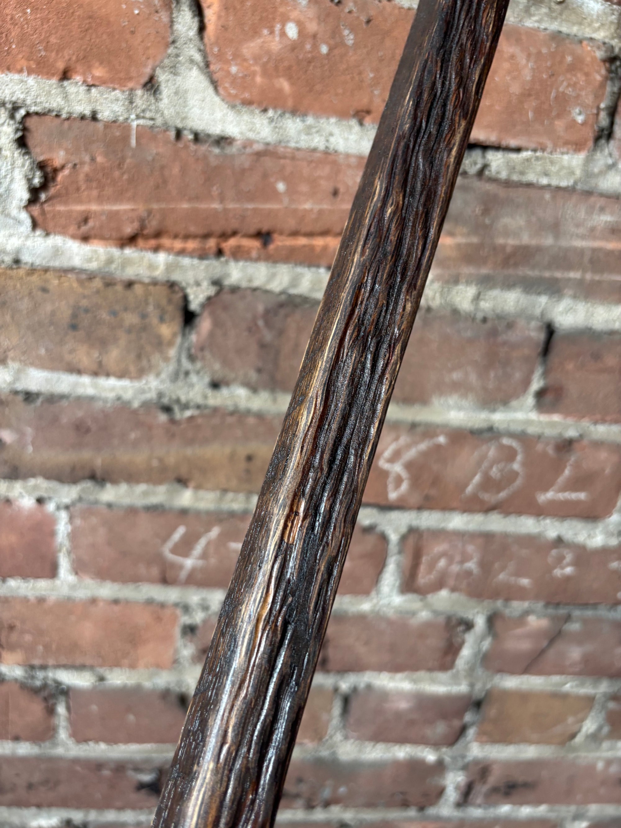 Handcrafted Walking Stick- Made from 100 Year Old Reclaimed Kentucky Tobacco Stick- Walking Stick- Twisty- Hiking Accessory- 'Tall Boy'