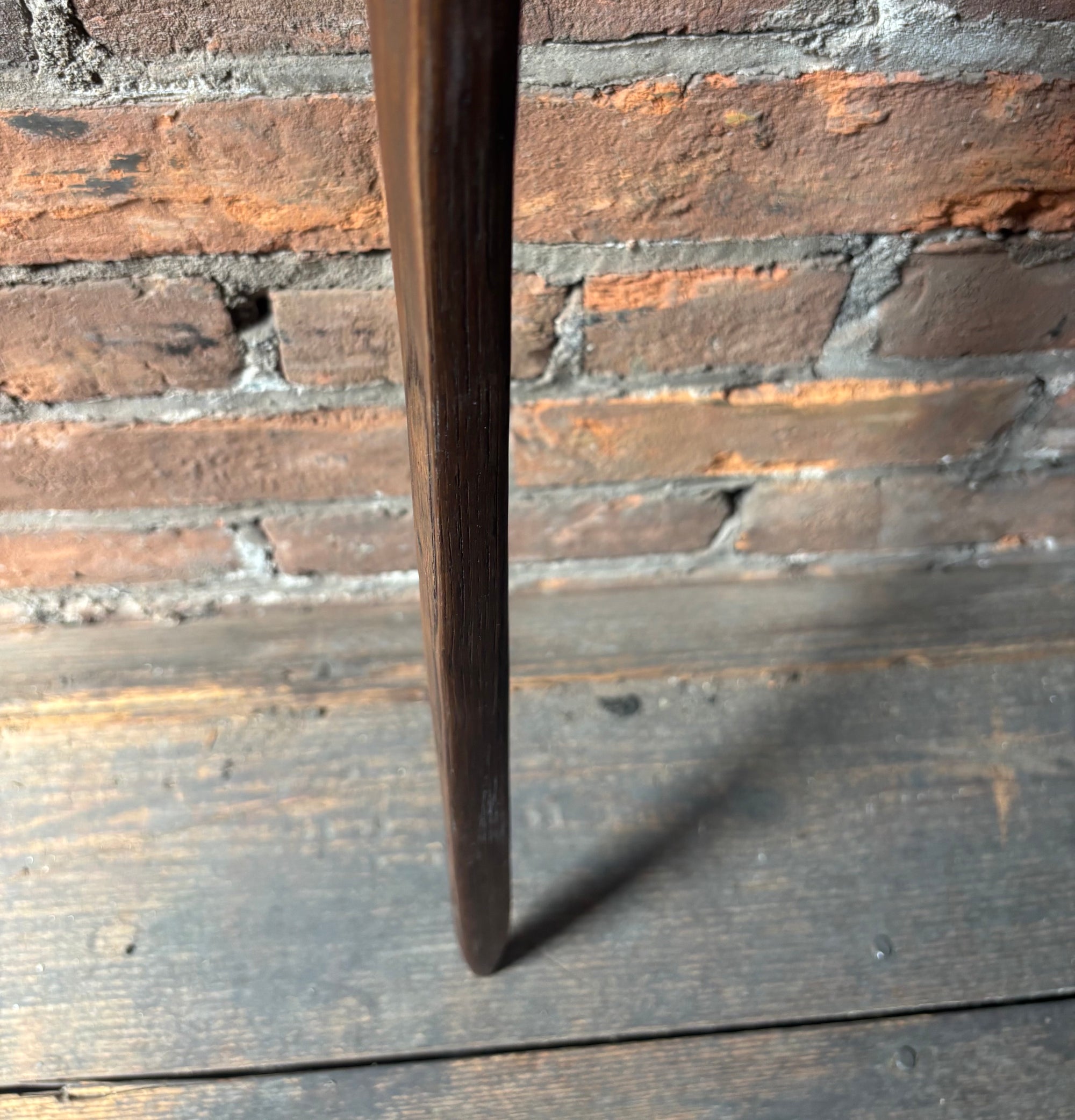 Reclaimed 100 Year Old Kentucky Tobacco Stick- Hiking Stick- Dark Brown- Folk Art- Artisan Crafted- Outdoors- Oak- 'Walnut Willy'