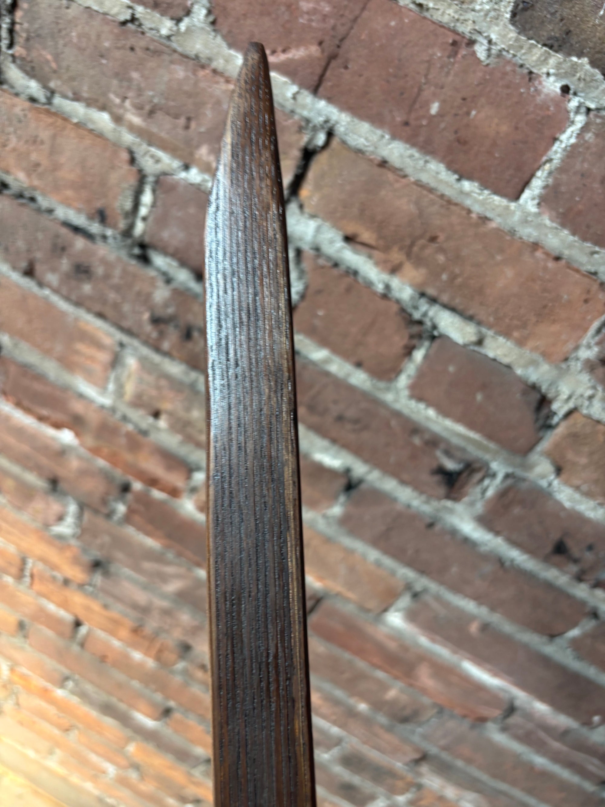 Reclaimed 100 Year Old Kentucky Tobacco Stick- Hiking Stick- Dark Brown- Folk Art- Artisan Crafted- Outdoors- Oak- 'Walnut Willy'