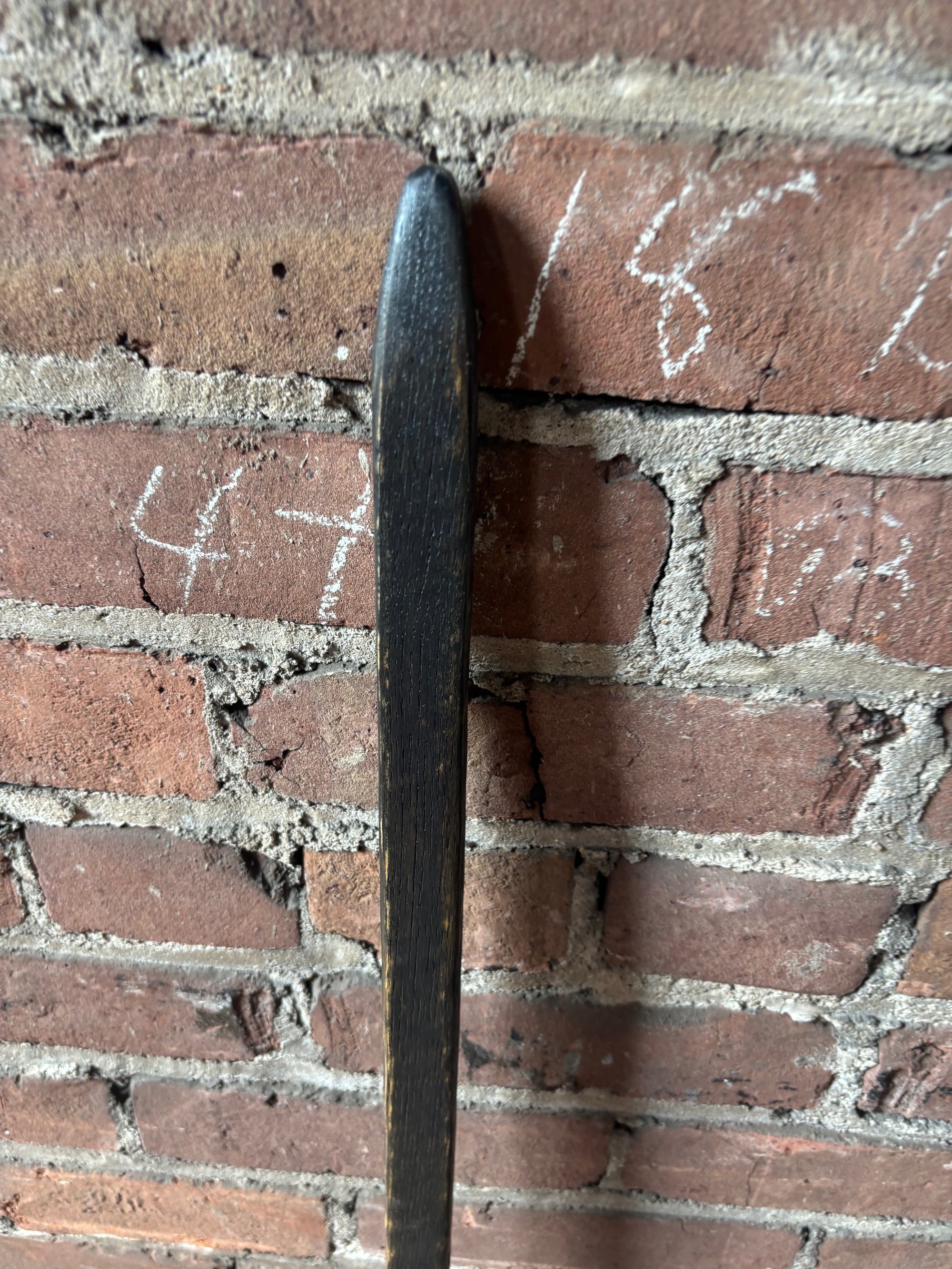 Black Oak Hiking Stick – 100 Year Old Kentucky Tobacco Stick- 'Voodoo'