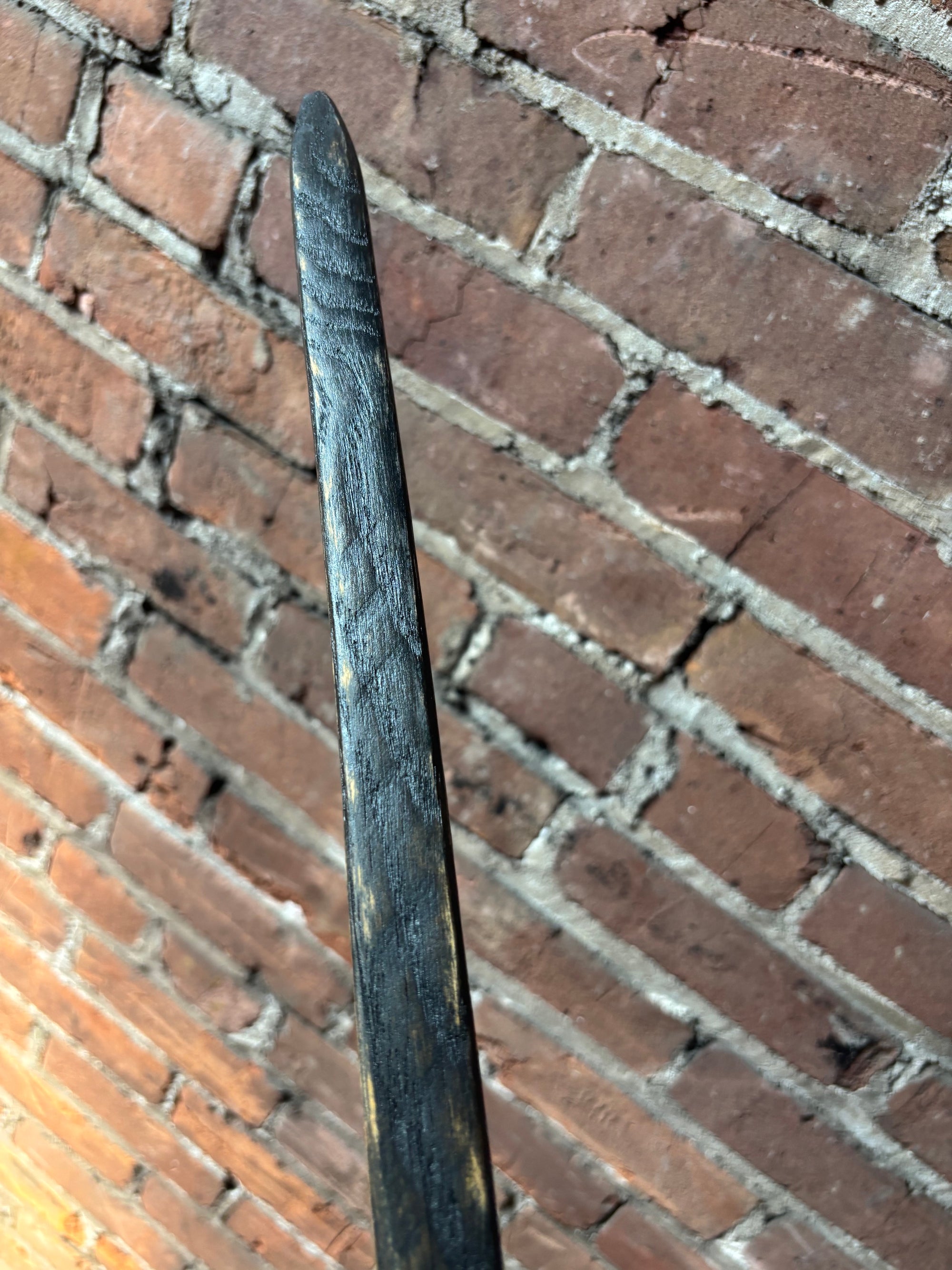 Black Oak Hiking Stick – 100 Year Old Kentucky Tobacco Stick- 'Voodoo'