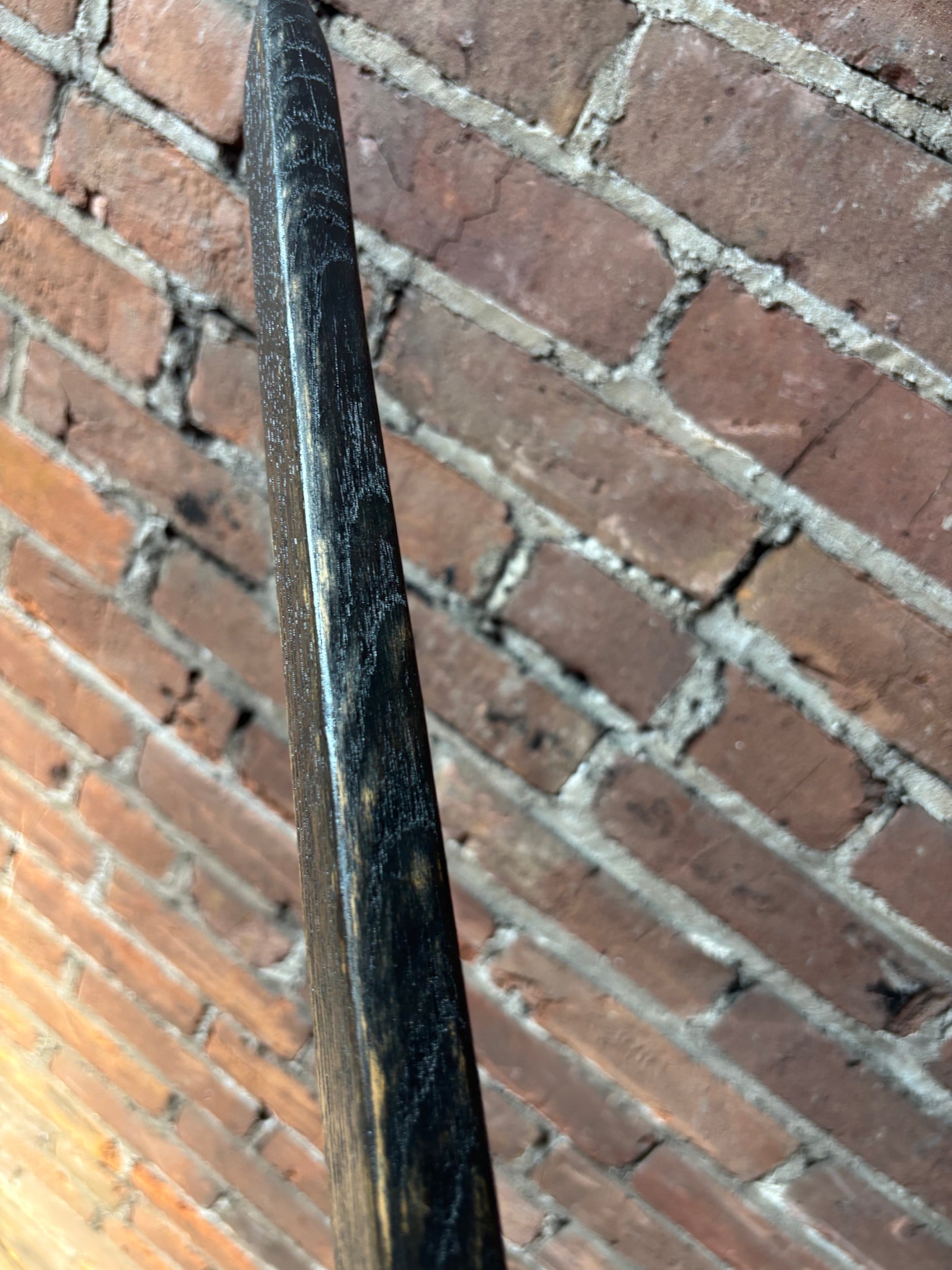 Black Oak Hiking Stick – 100 Year Old Kentucky Tobacco Stick- 'Voodoo'