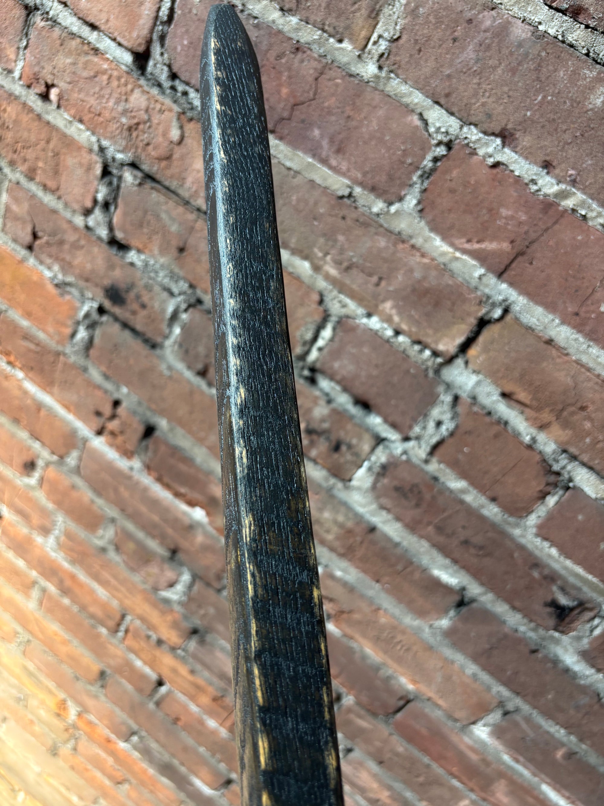Black Oak Hiking Stick – 100 Year Old Kentucky Tobacco Stick- 'Voodoo'