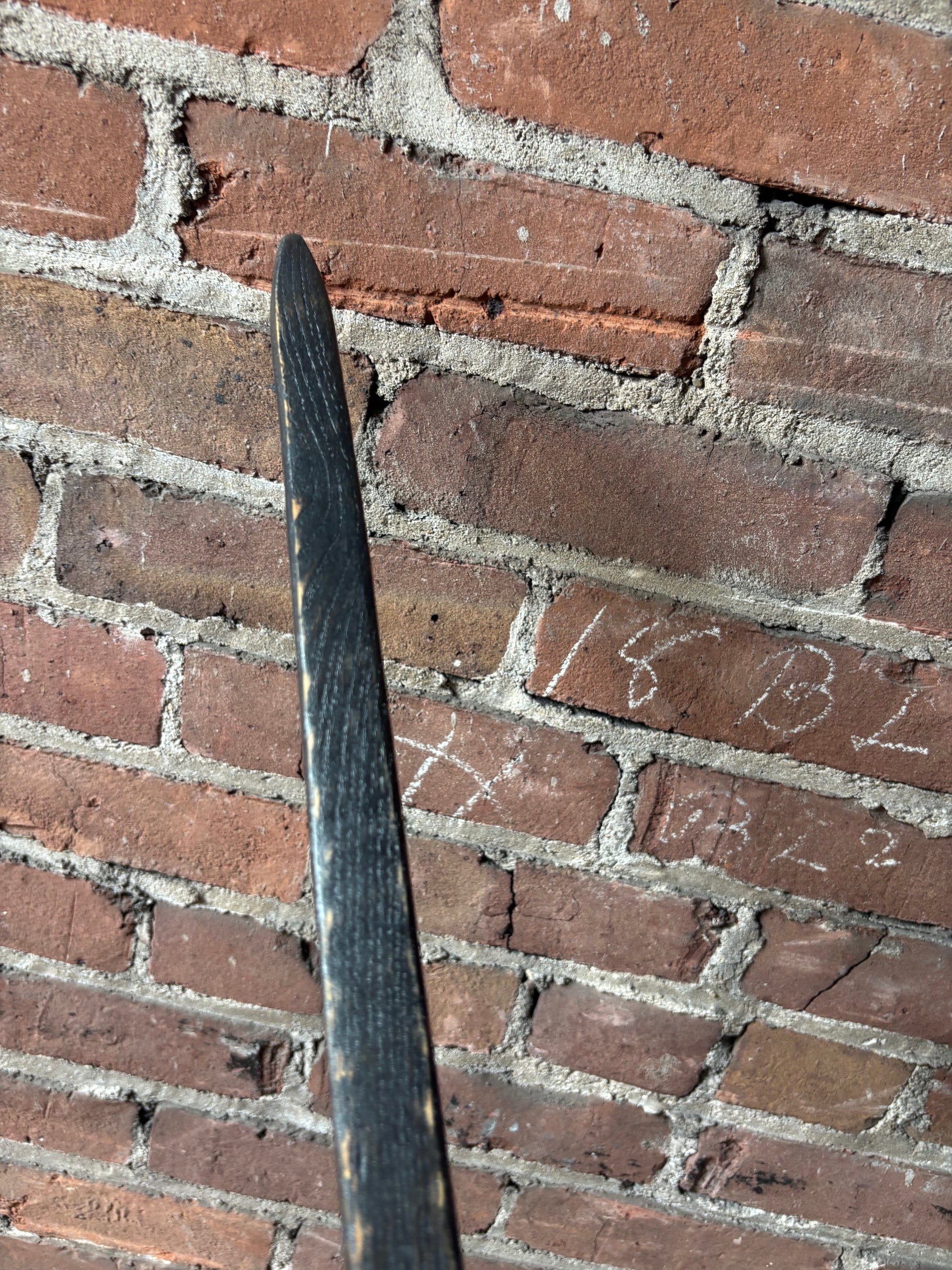 Black Oak Hiking Stick – 100 Year Old Kentucky Tobacco Stick- 'Voodoo'