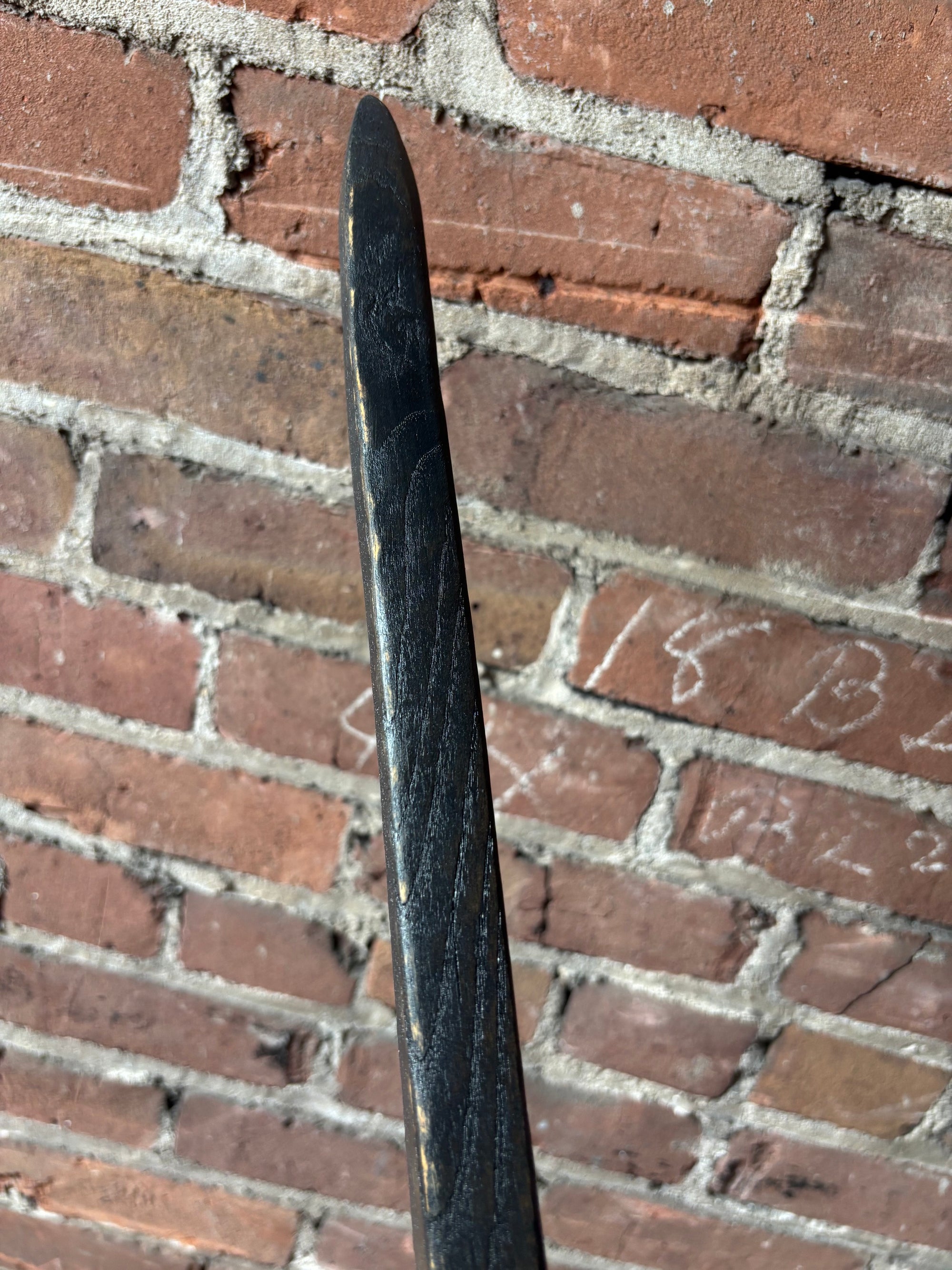 Black Oak Hiking Stick – 100 Year Old Kentucky Tobacco Stick- 'Voodoo'