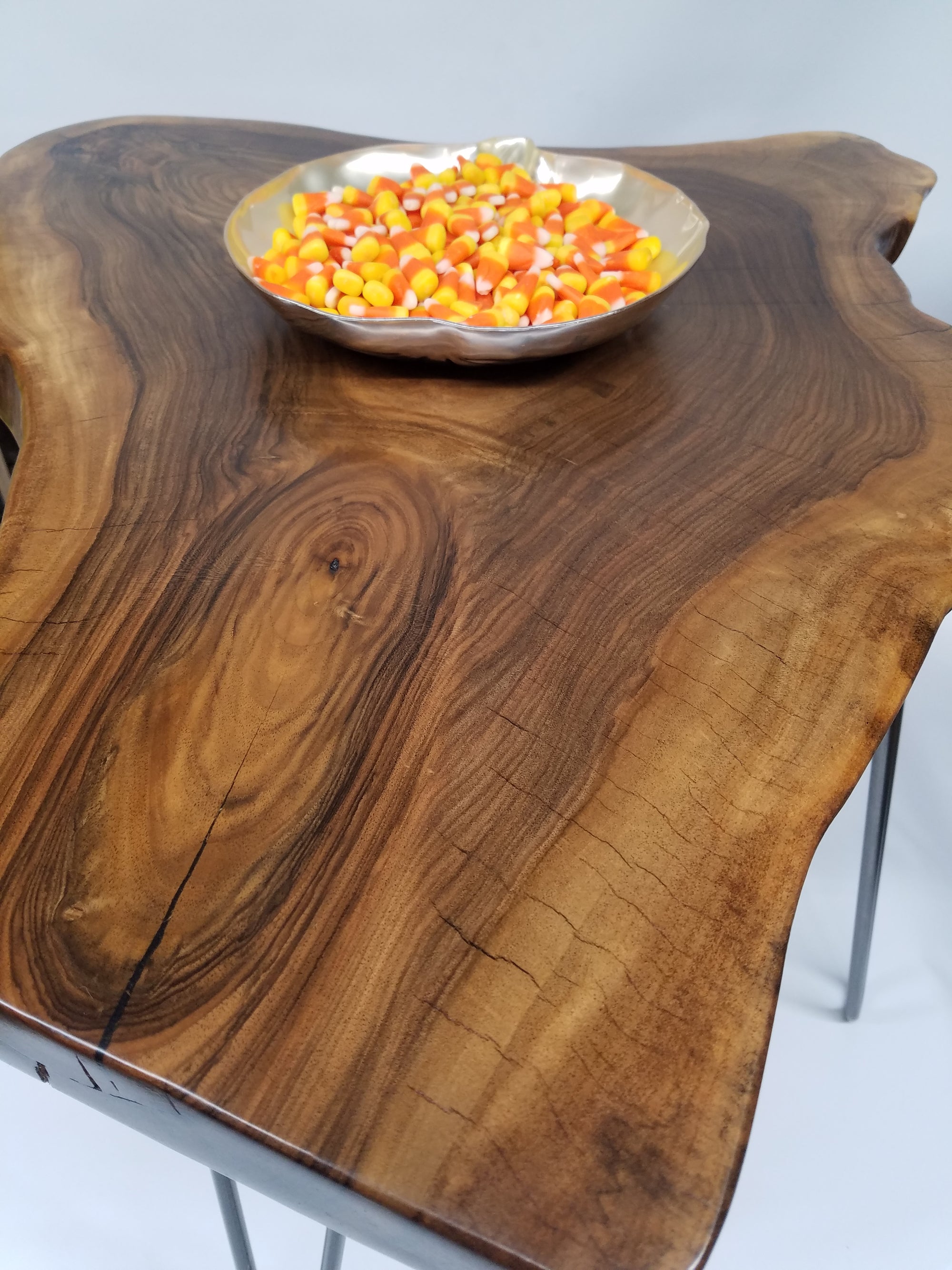 Natural Tree Slice Coffee Table- End Table- Side Table- Live Edge- Natural Edges- English Walnut- Modern- Industrial- Mid Century- Rustic