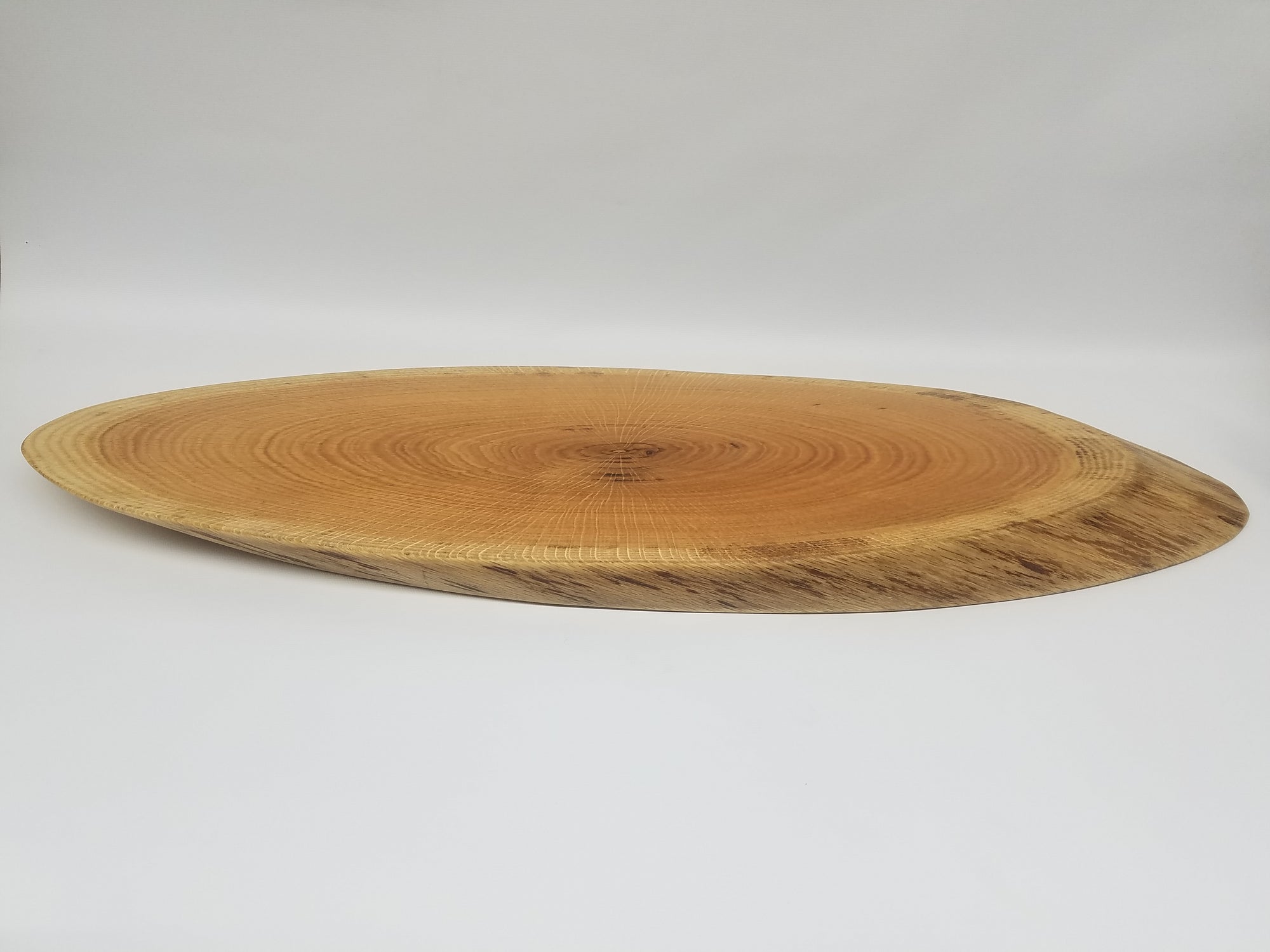 Large Wooden Serving Platter- Charcuterie Board- Table Centerpiece- Long and Narrow- Natural Wood- Serving Board- Food Safe- Live Edge Slab