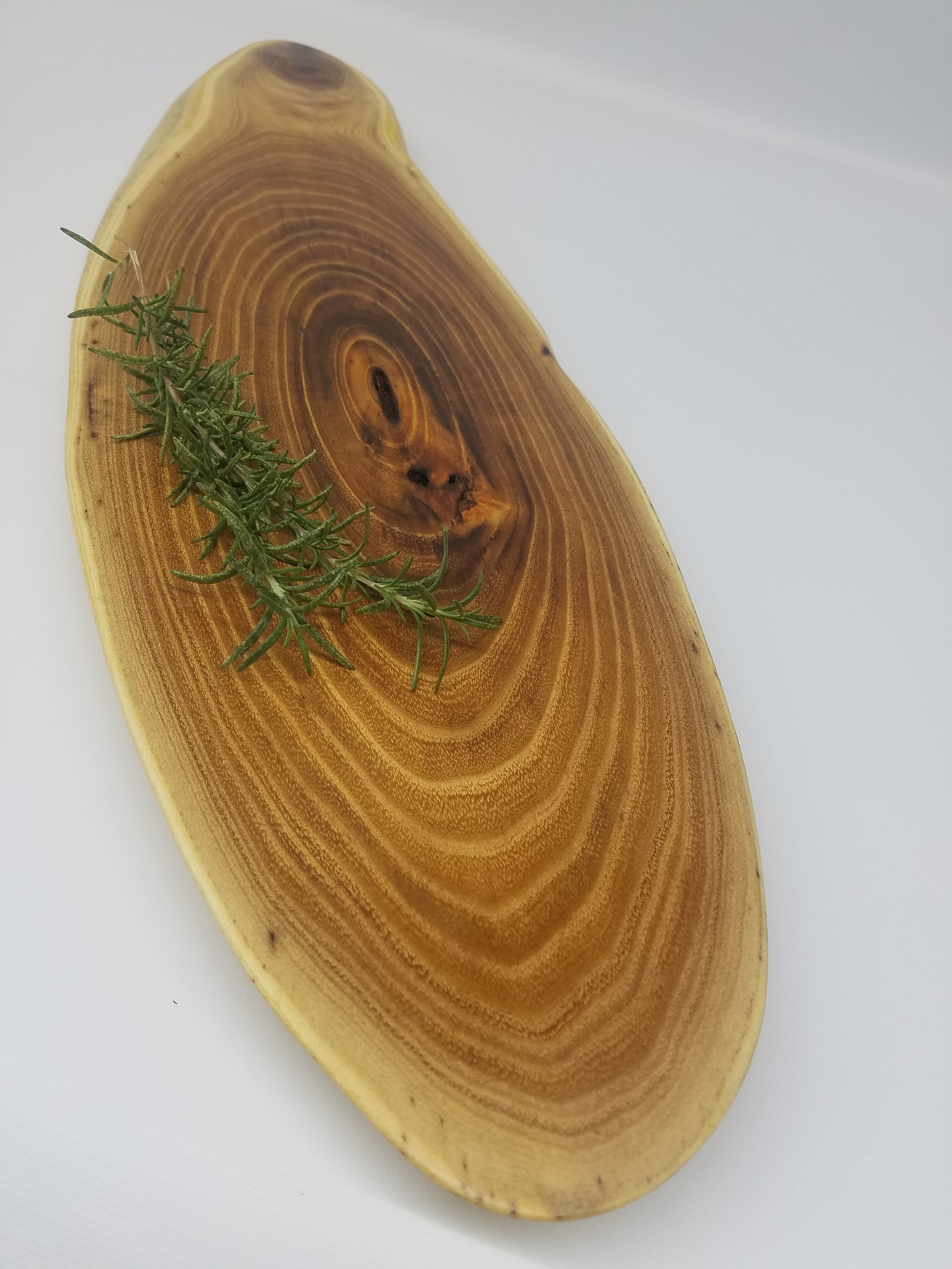 Live Edge Serving Platter- Large- Charcuterie Board- Table Centerpiece- Long and Narrow- Natural Wood- Serving Board- Food Safe- Tree Slice- Black Locust