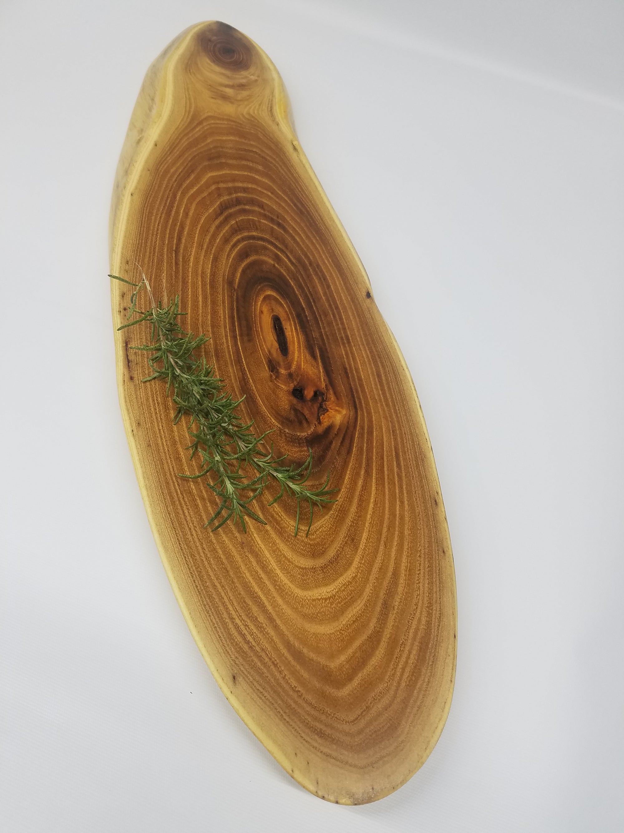 Live Edge Serving Platter- Large- Charcuterie Board- Table Centerpiece- Long and Narrow- Natural Wood- Serving Board- Food Safe- Tree Slice- Black Locust
