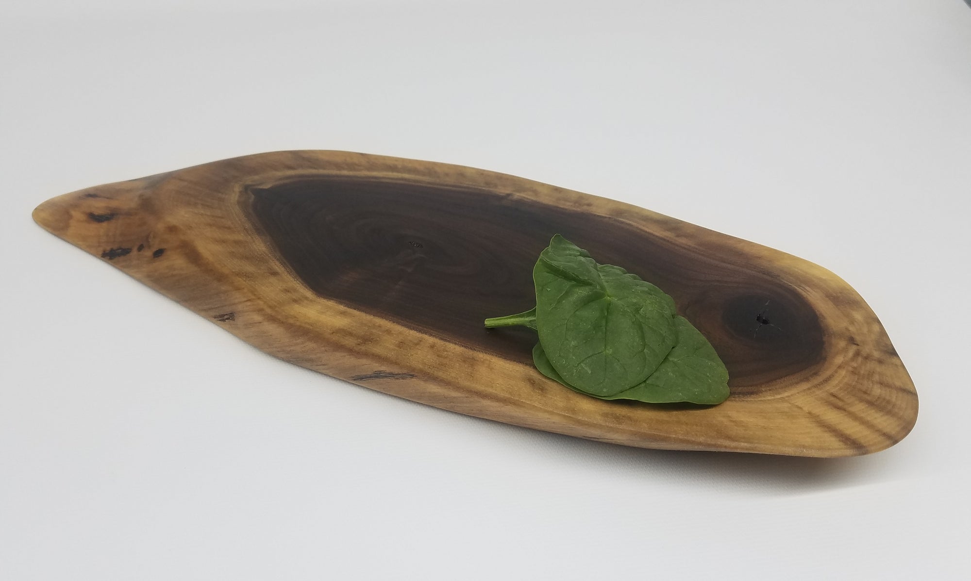 Wood Slice Charcuterie Board- Serving Board- Live Edge- Walnut