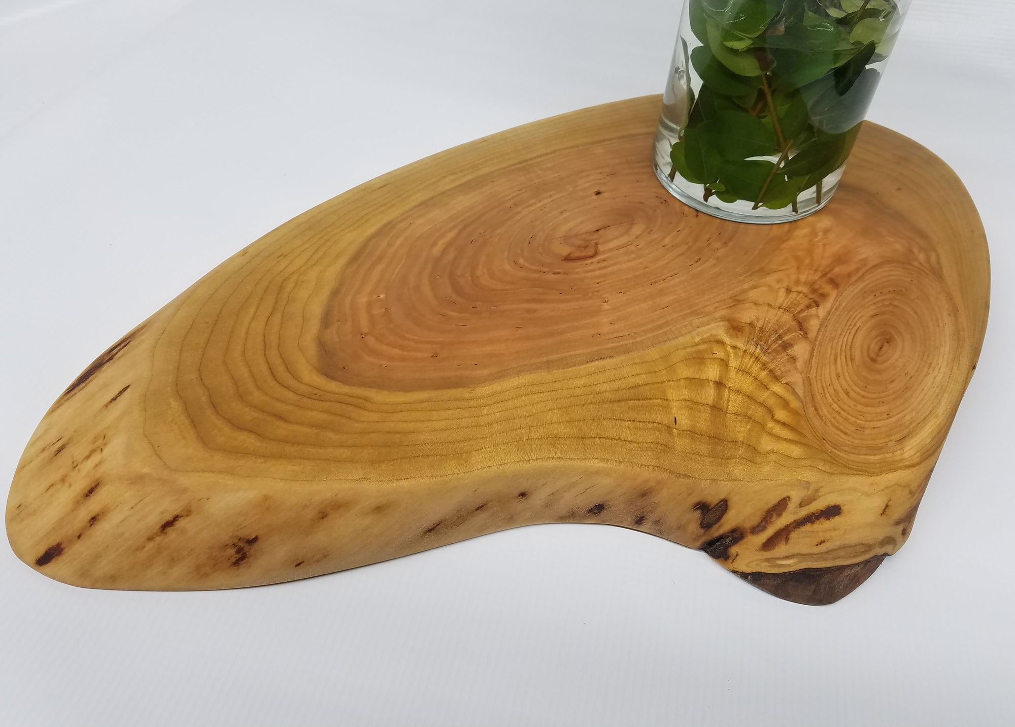 Wooden Charcuterie Board- Table Centerpiece- Crosscut Slab- Natural Wood- Serving Board- Food Safe- Live Edge Slab- Cherry- Christmas Gift